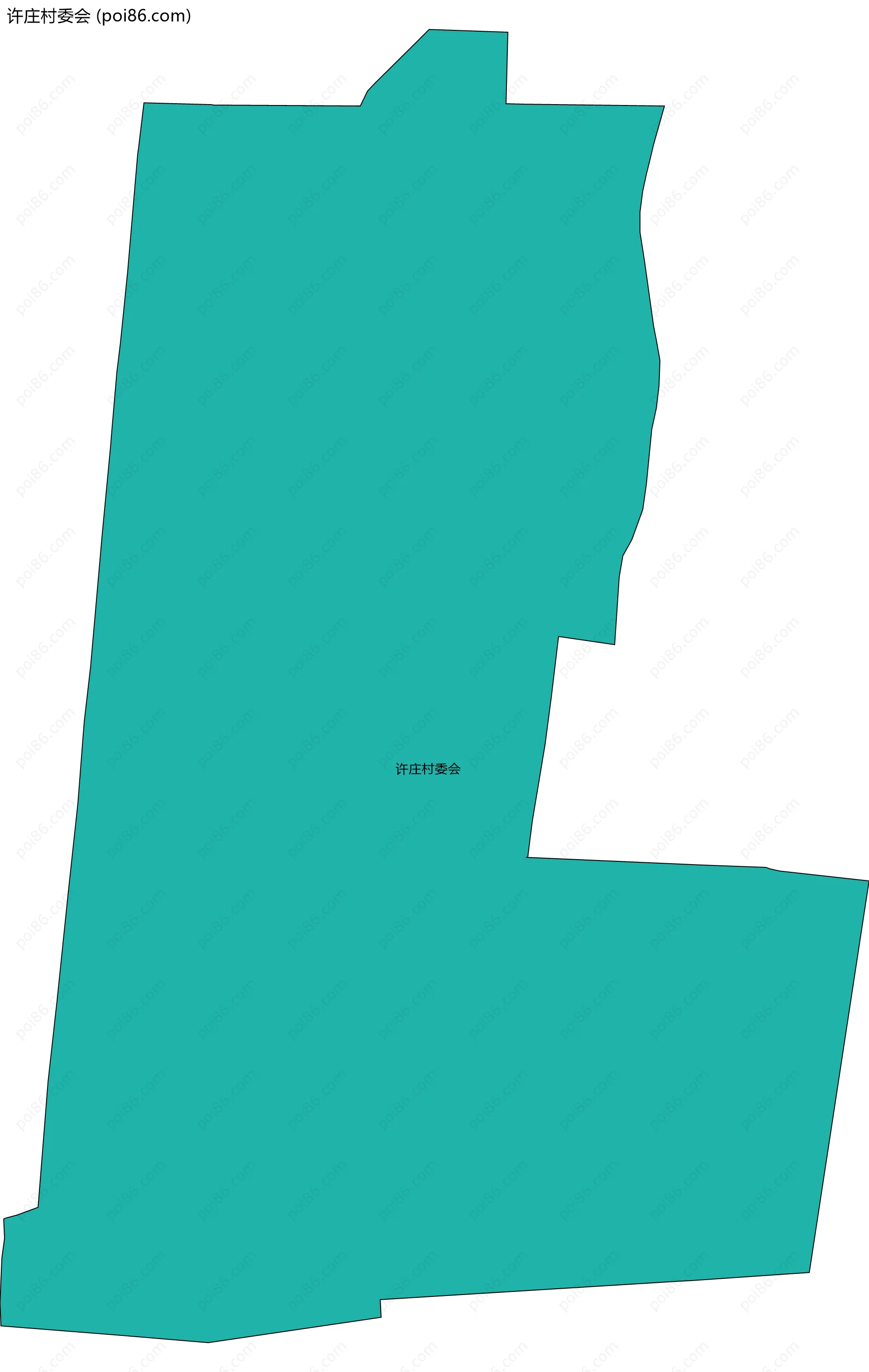 许庄村委会边界地图