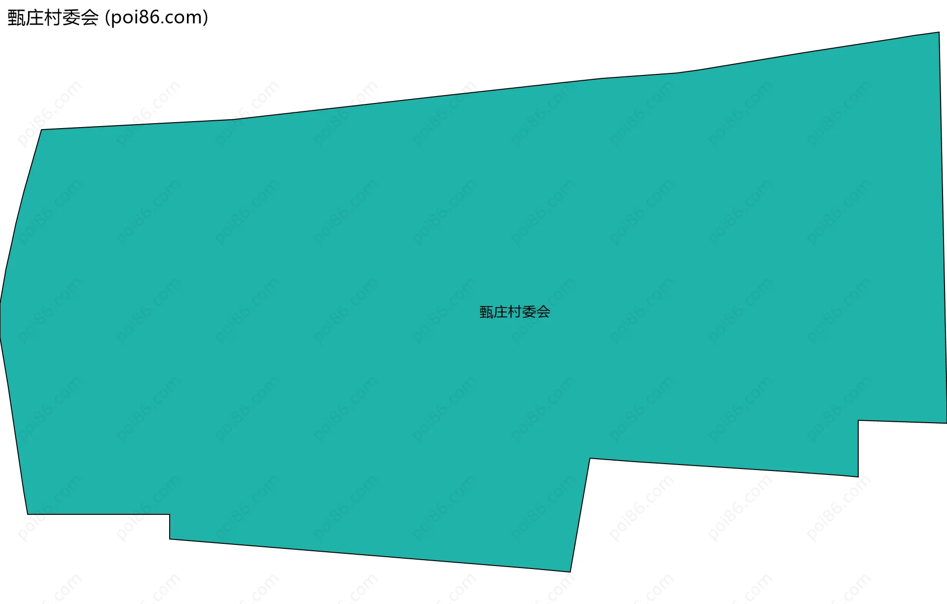 甄庄村委会边界地图