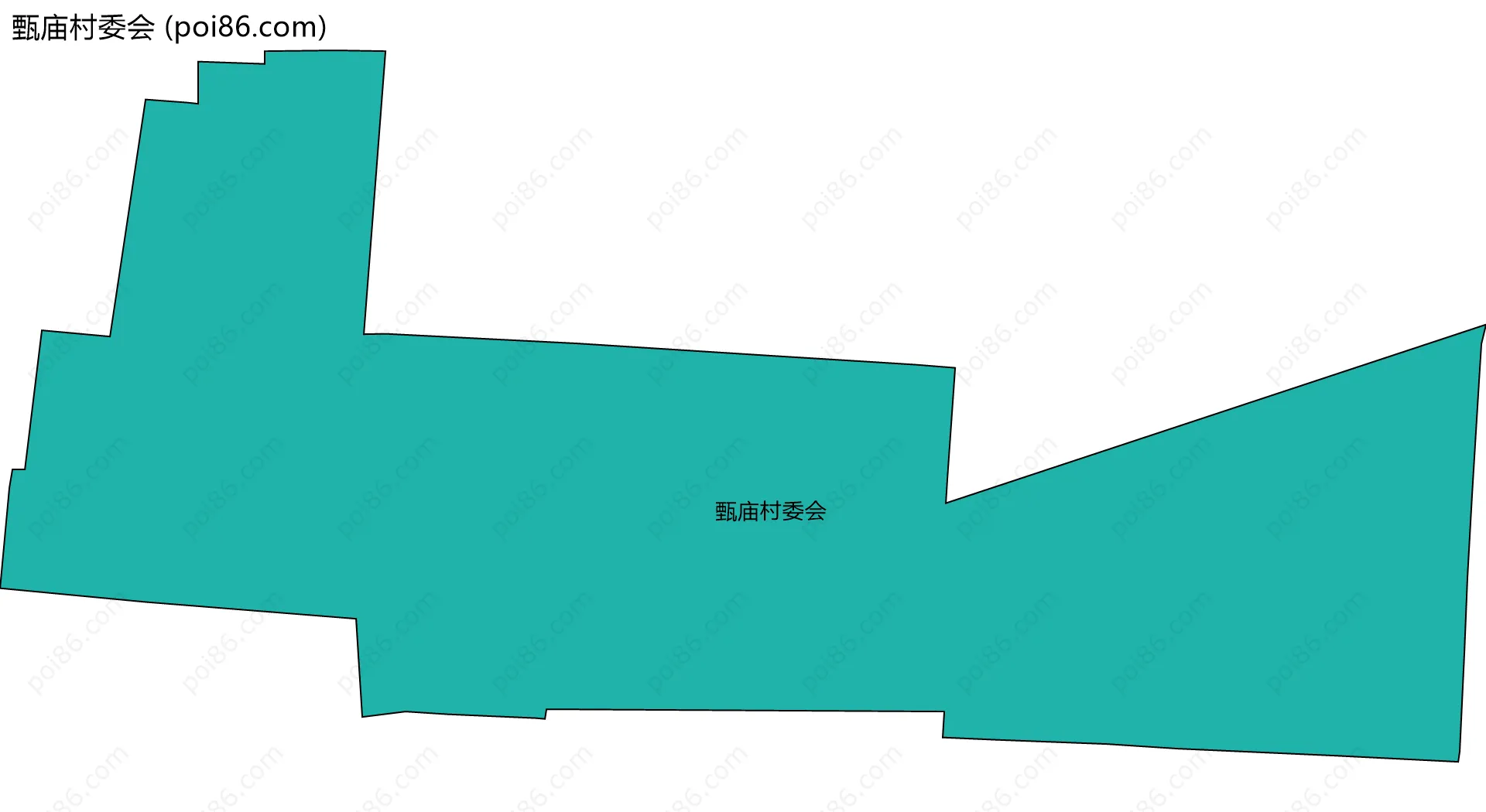 甄庙村委会边界地图