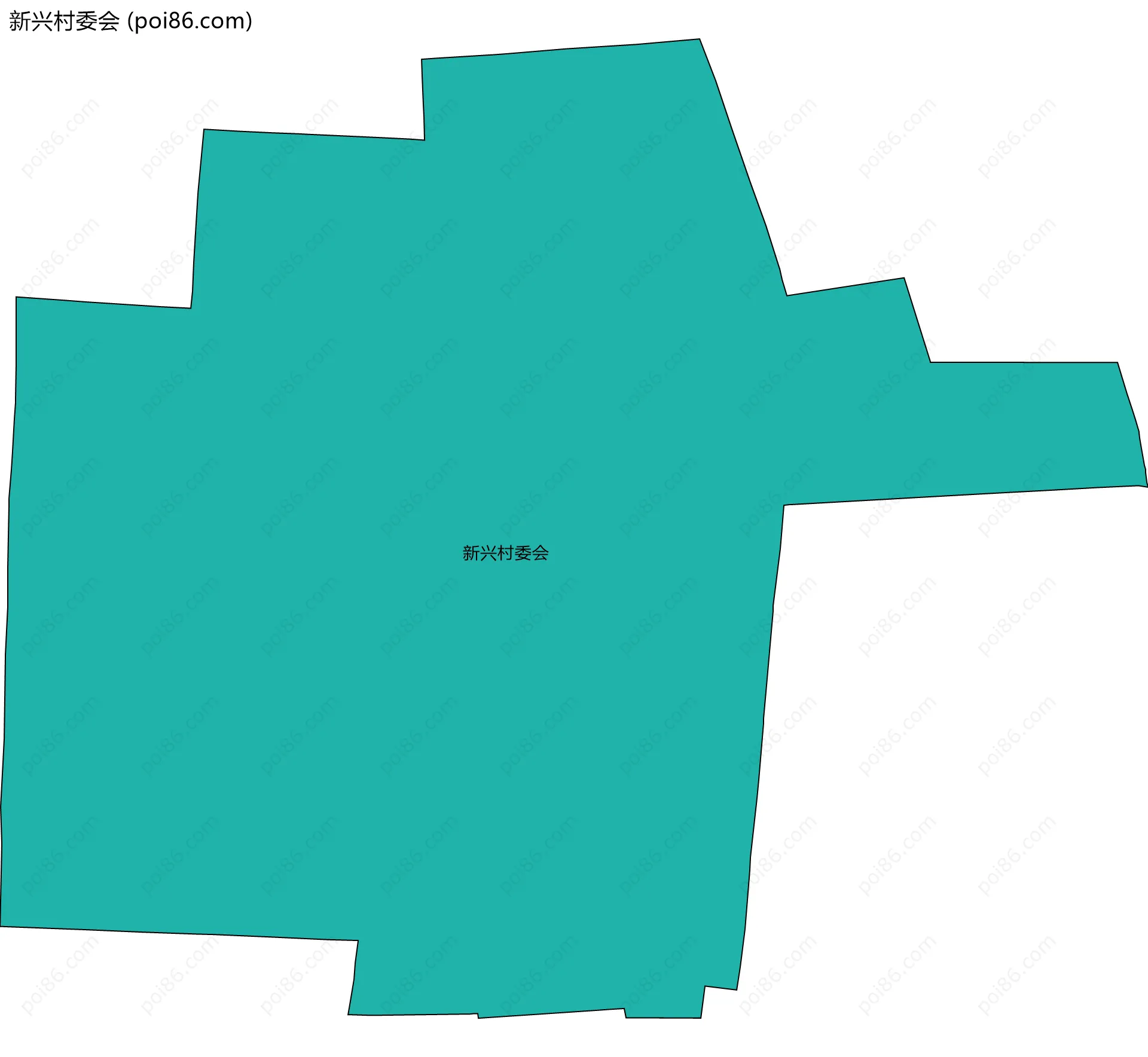 新兴村委会边界地图