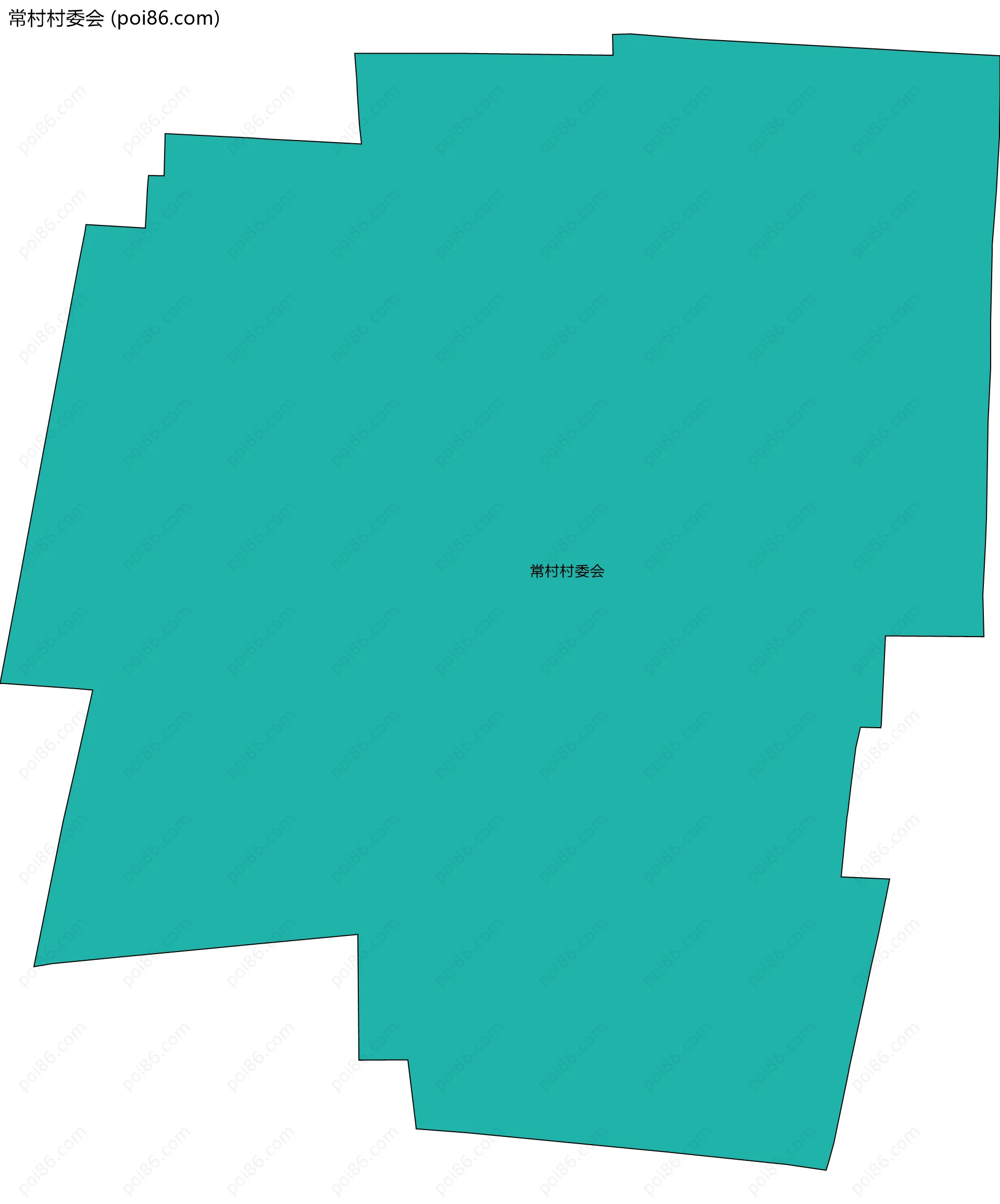 常村村委会边界地图