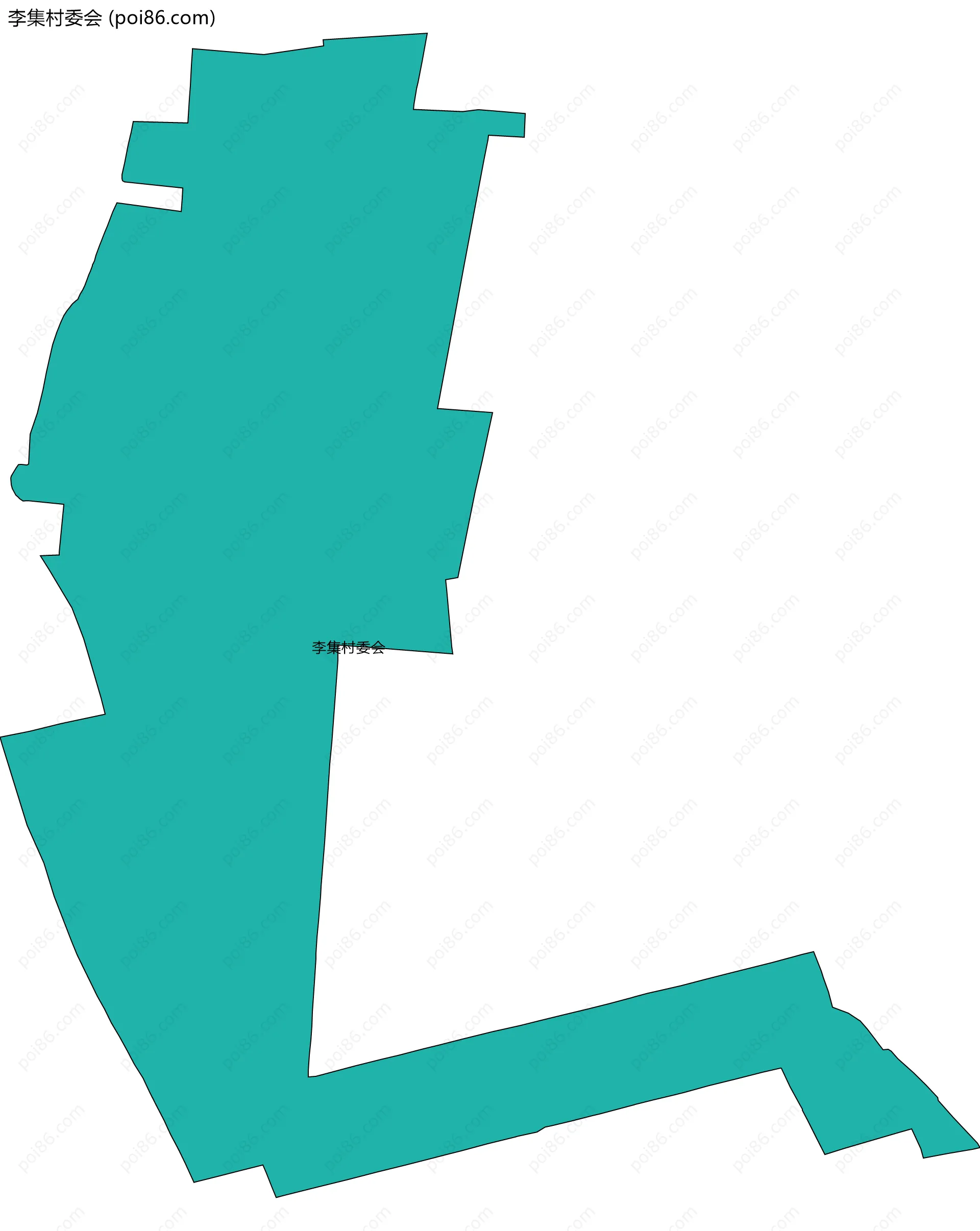 李集村委会边界地图