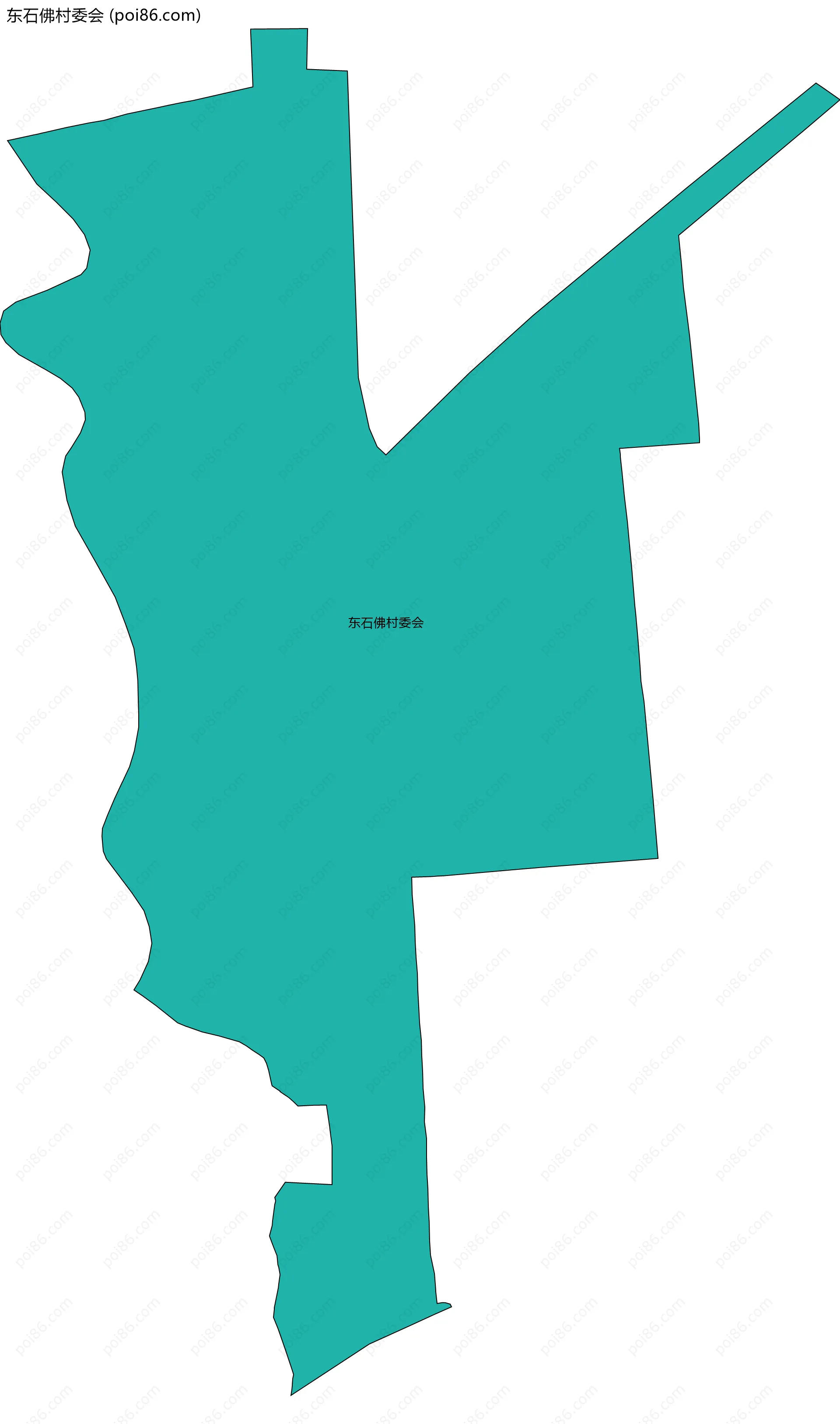 东石佛村委会边界地图