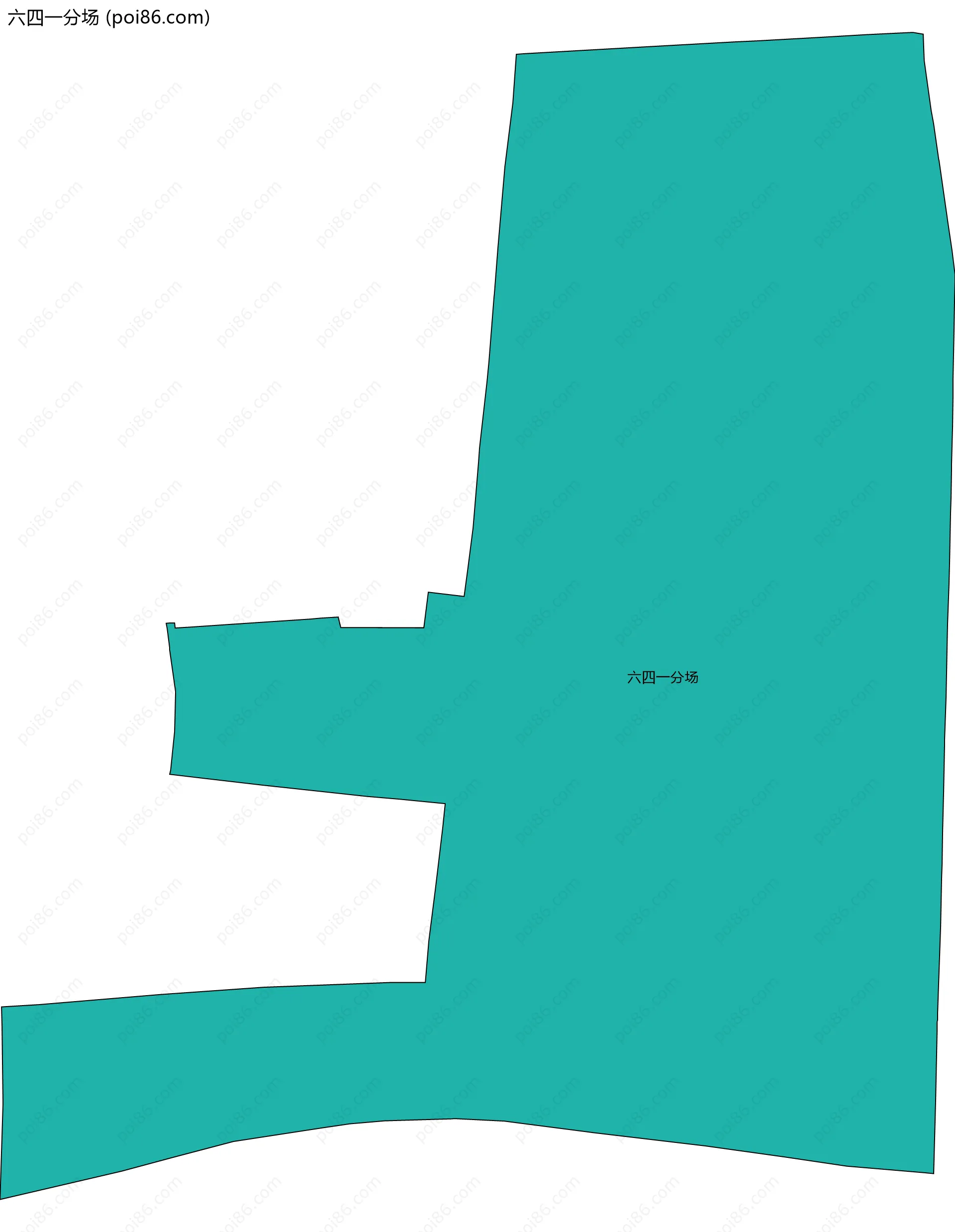 六四一分场边界地图