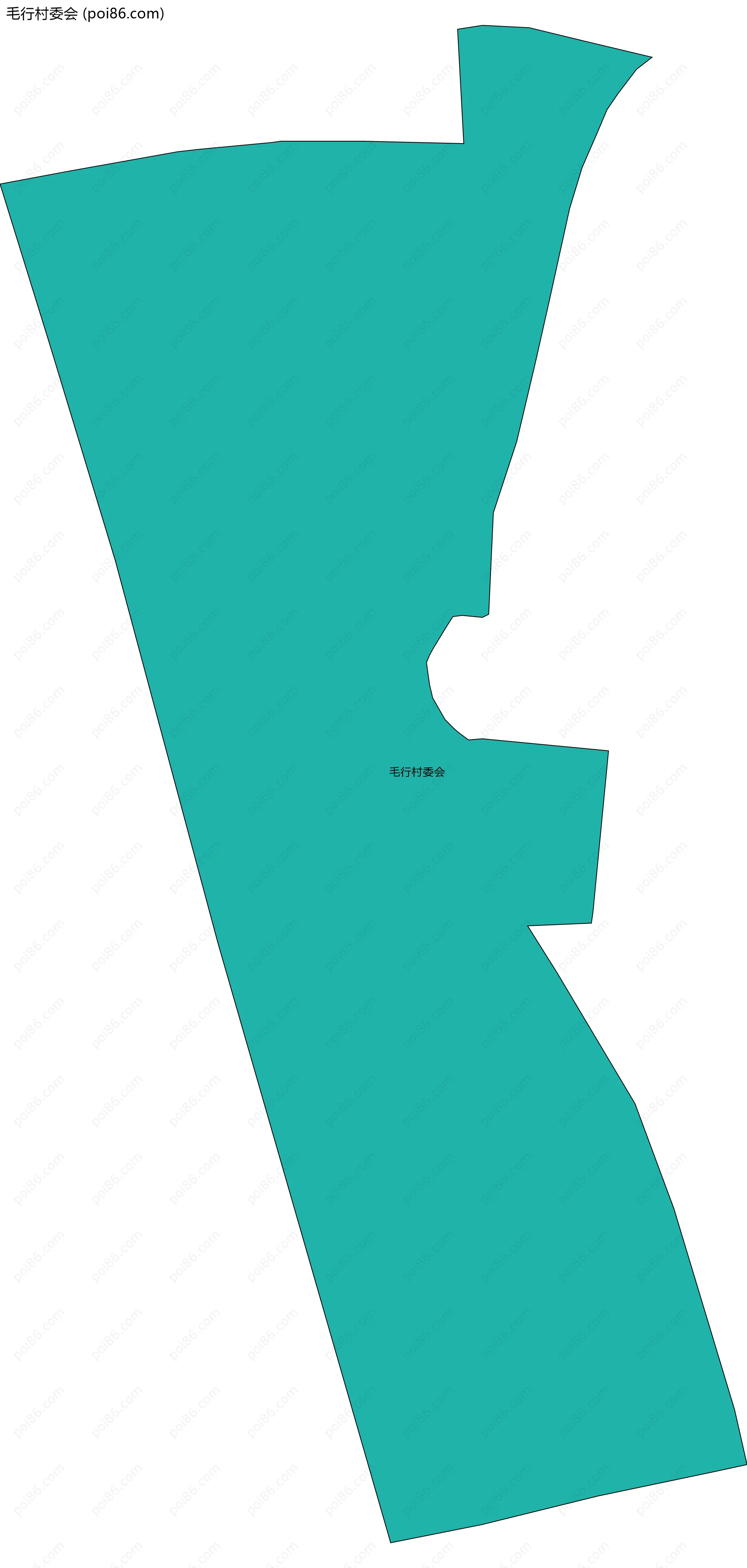 毛行村委会边界地图