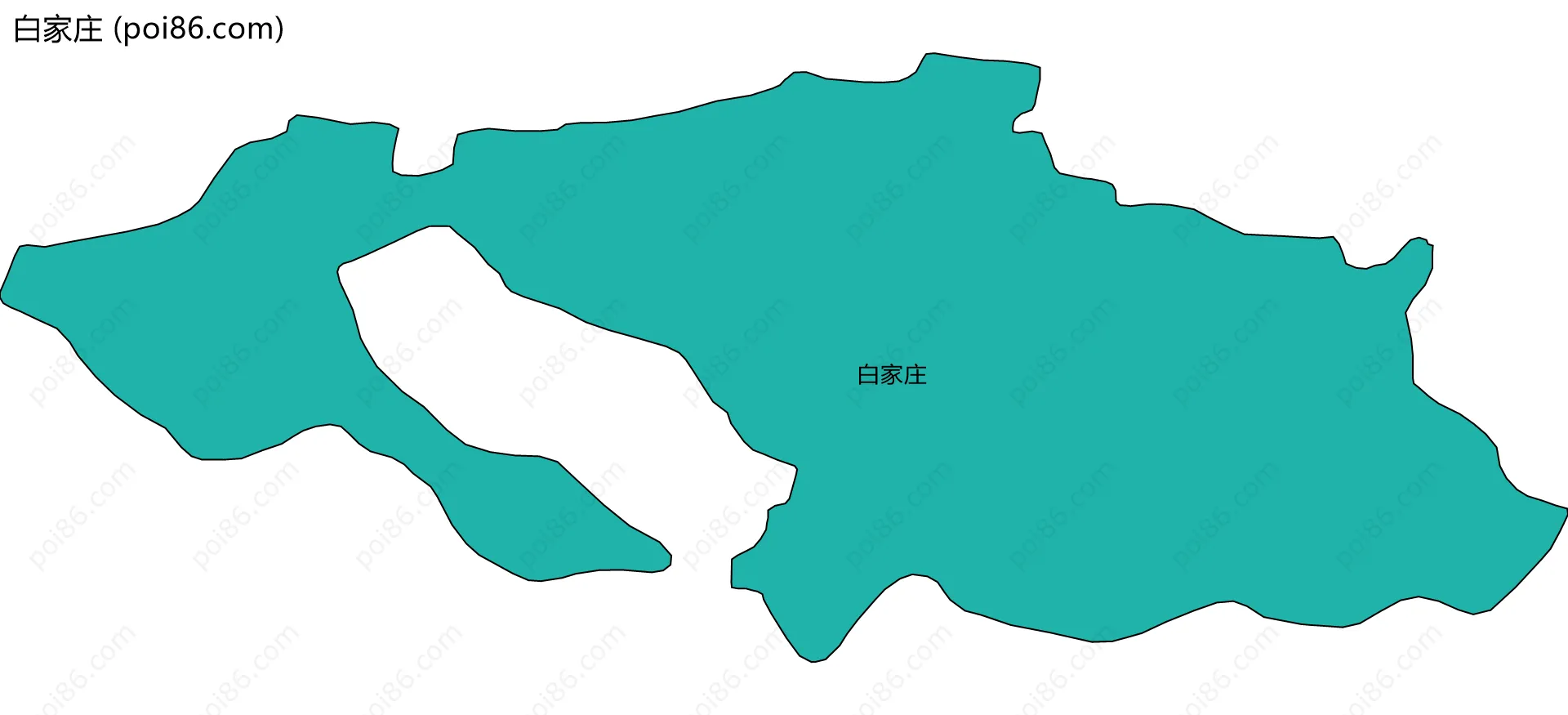 白家庄边界地图