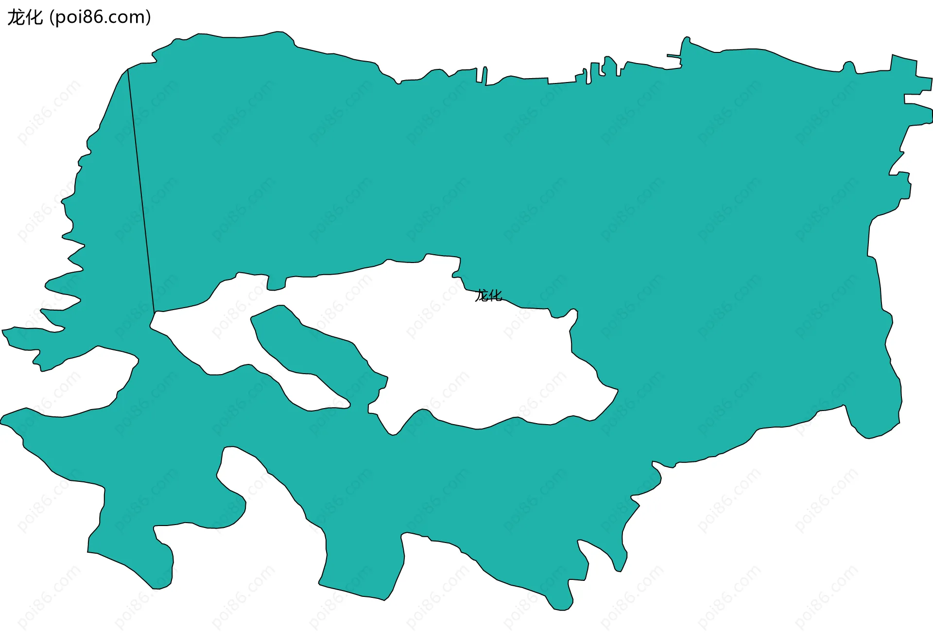 龙化边界地图