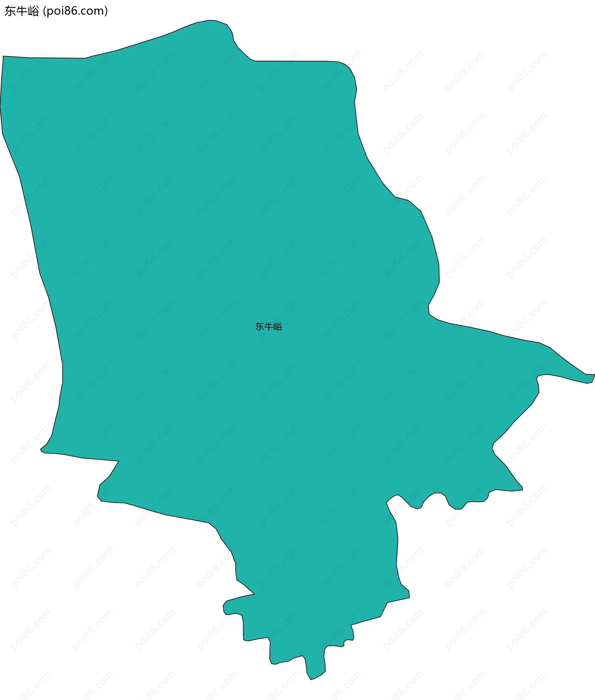 东牛峪边界地图