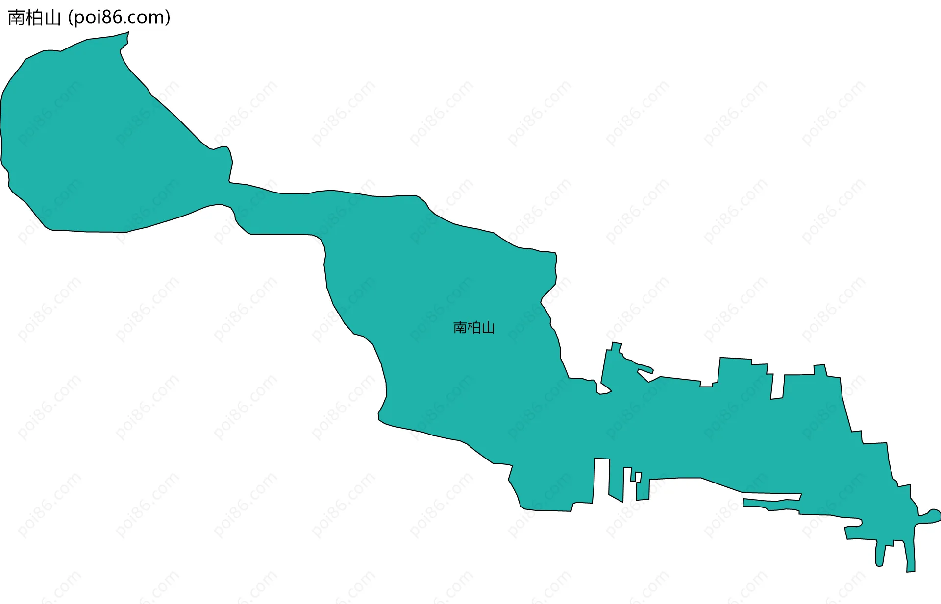 南柏山边界地图