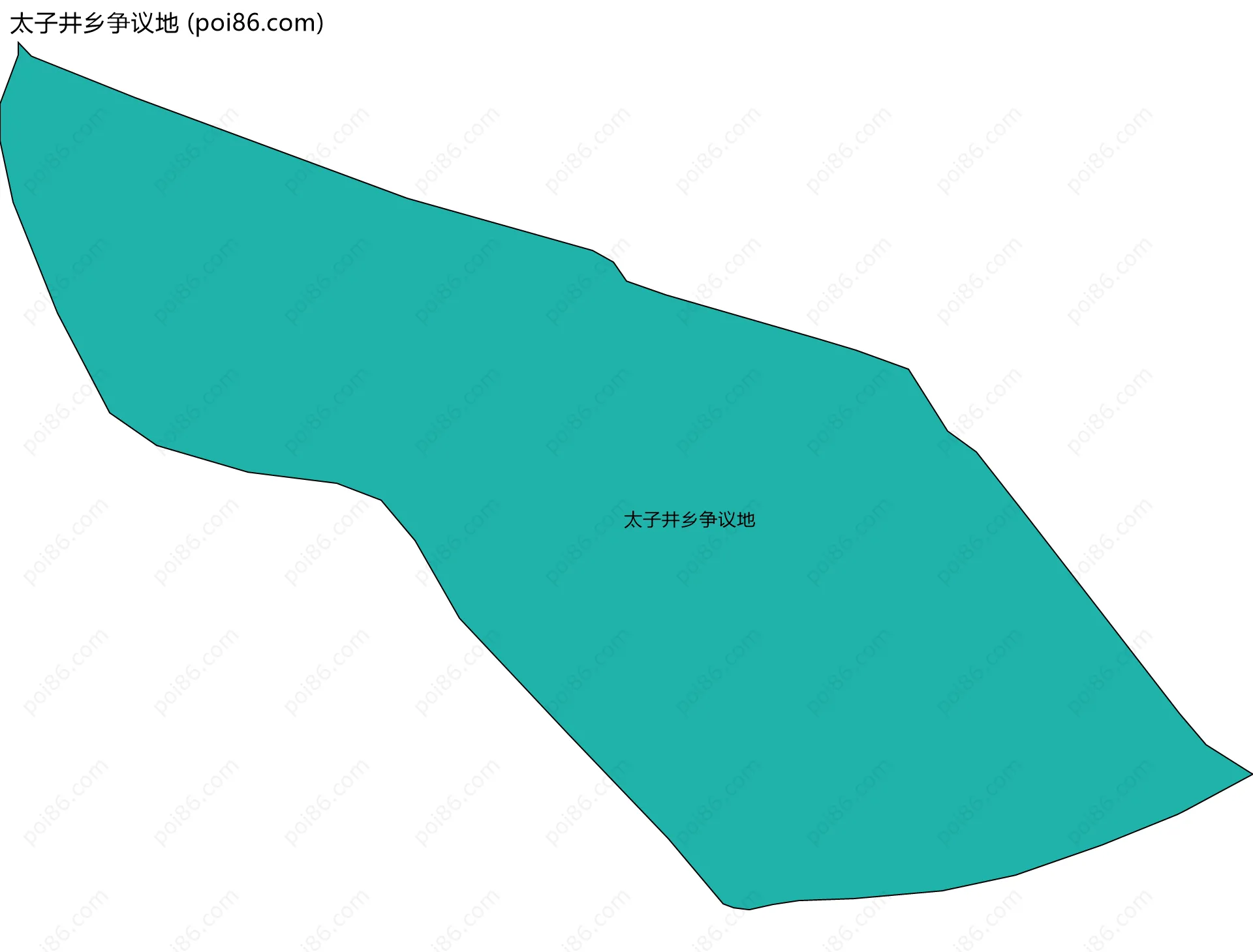 太子井乡争议地边界地图