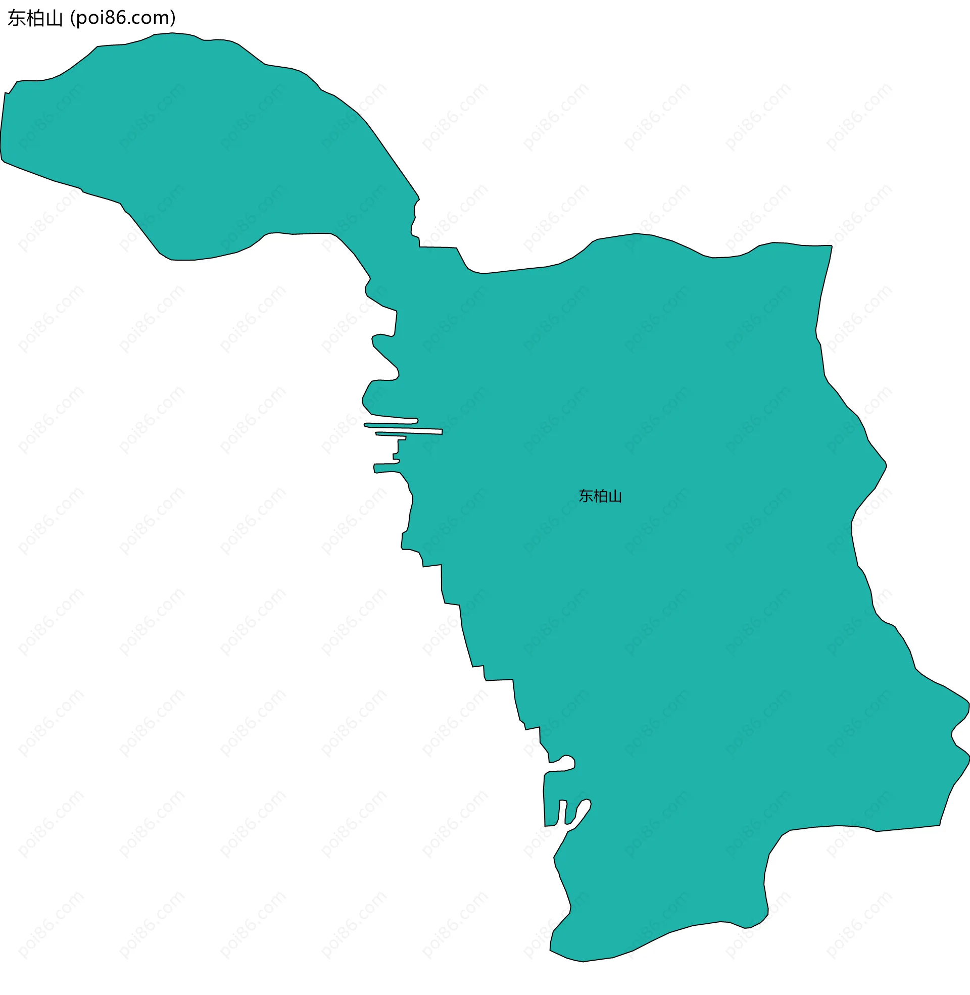 东柏山边界地图