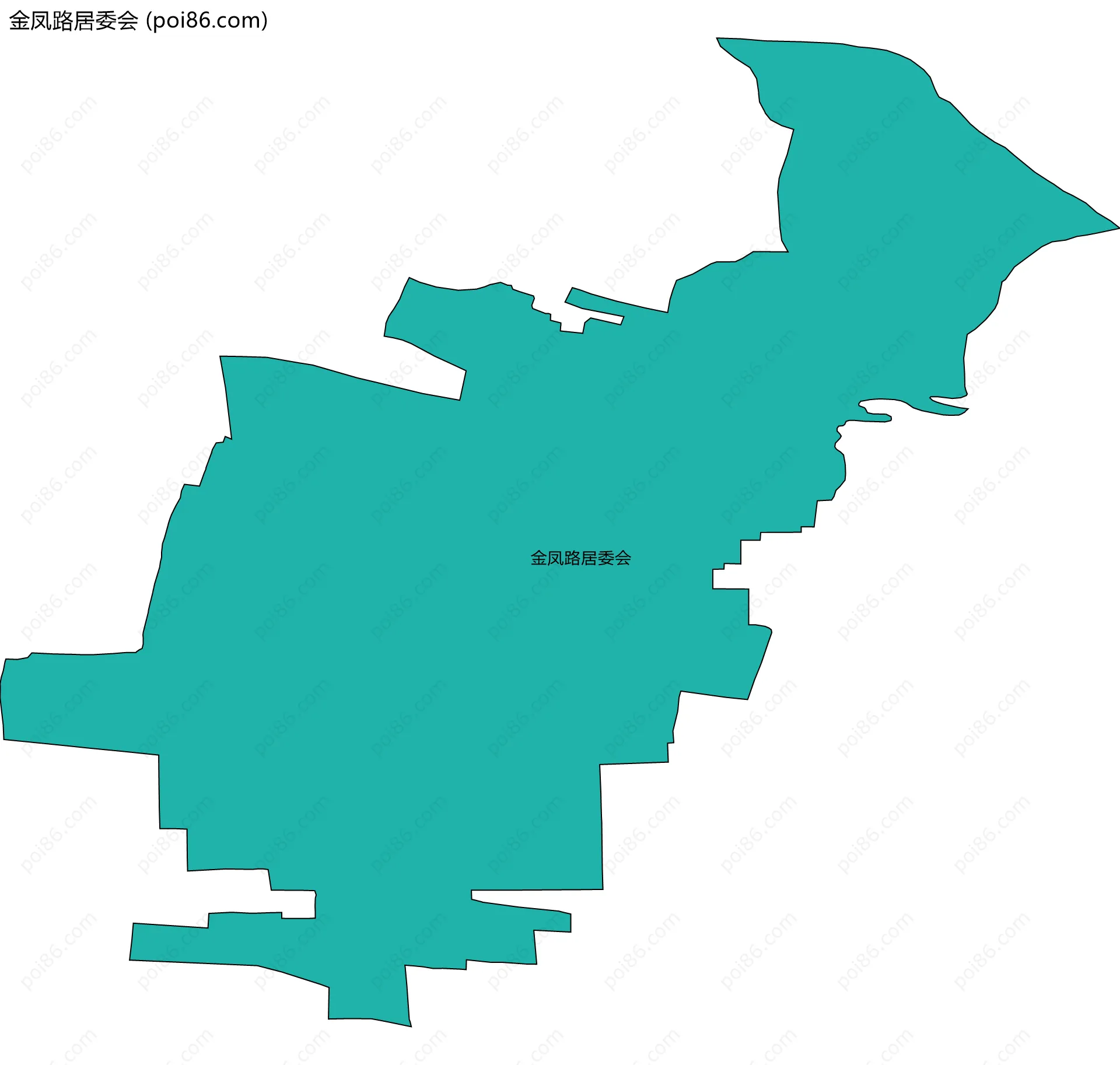 金凤路居委会边界地图
