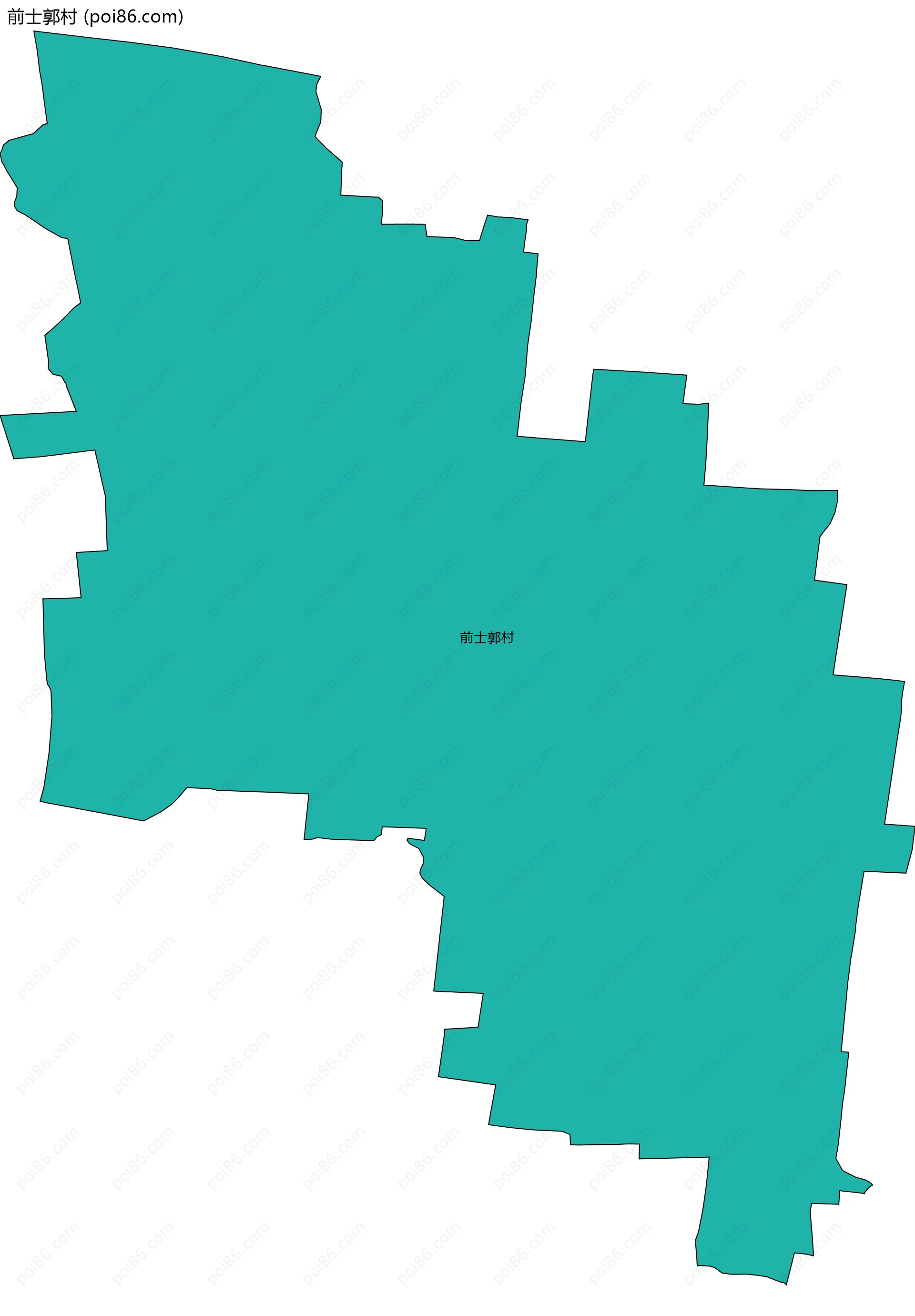 前士郭村边界地图