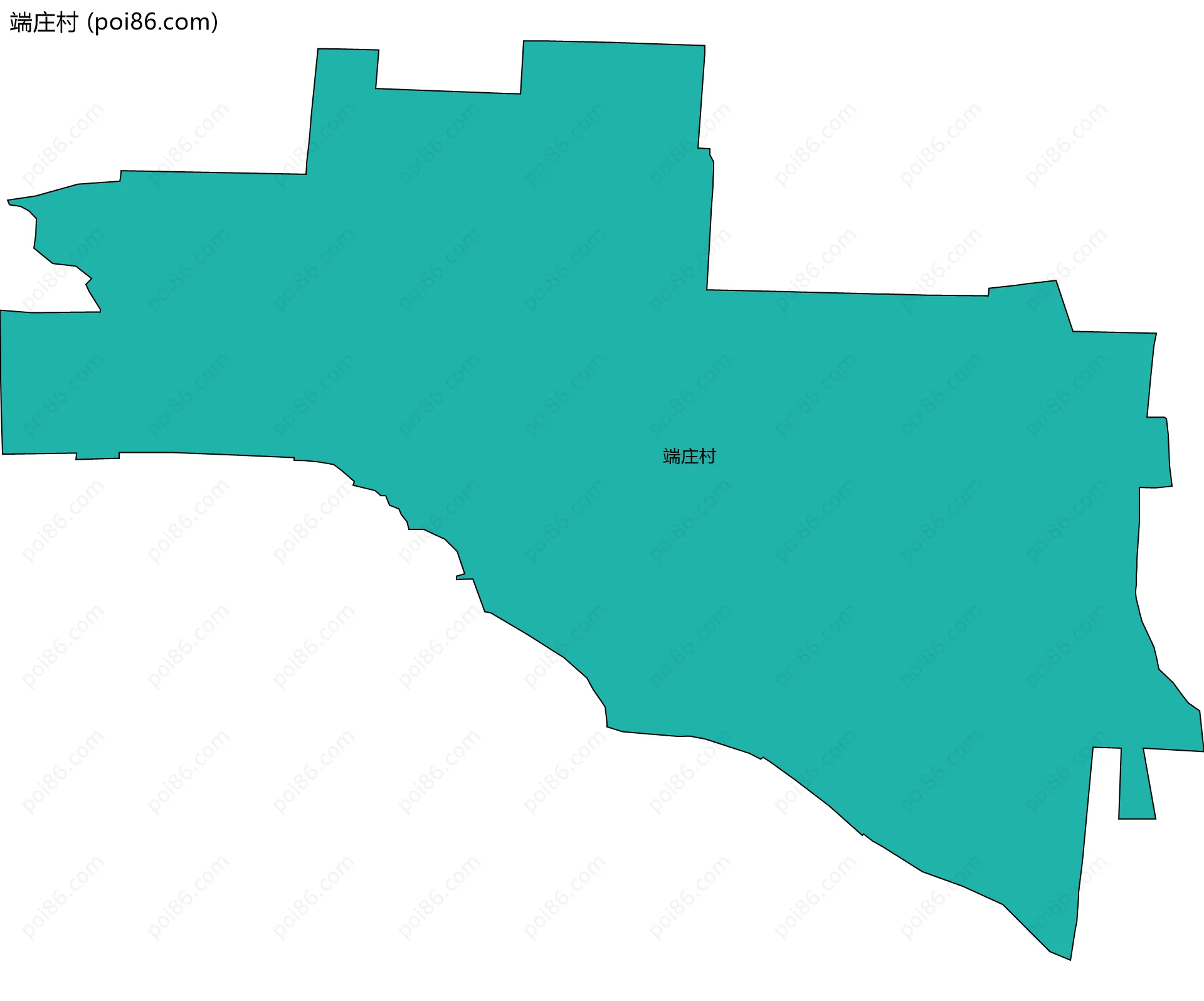 端庄村边界地图