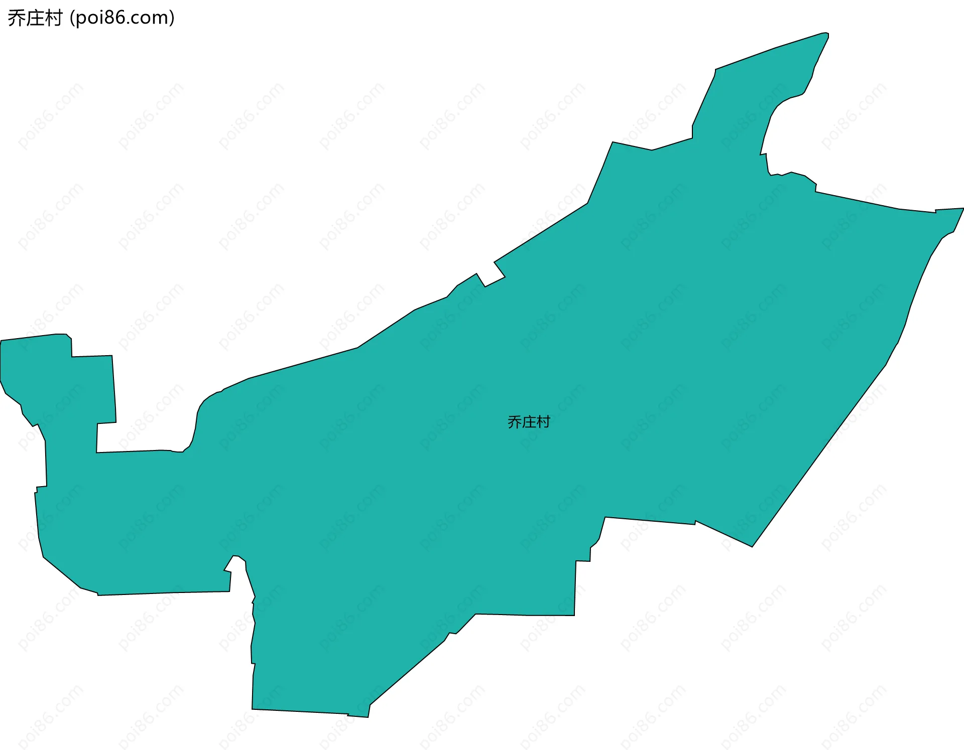 乔庄村边界地图