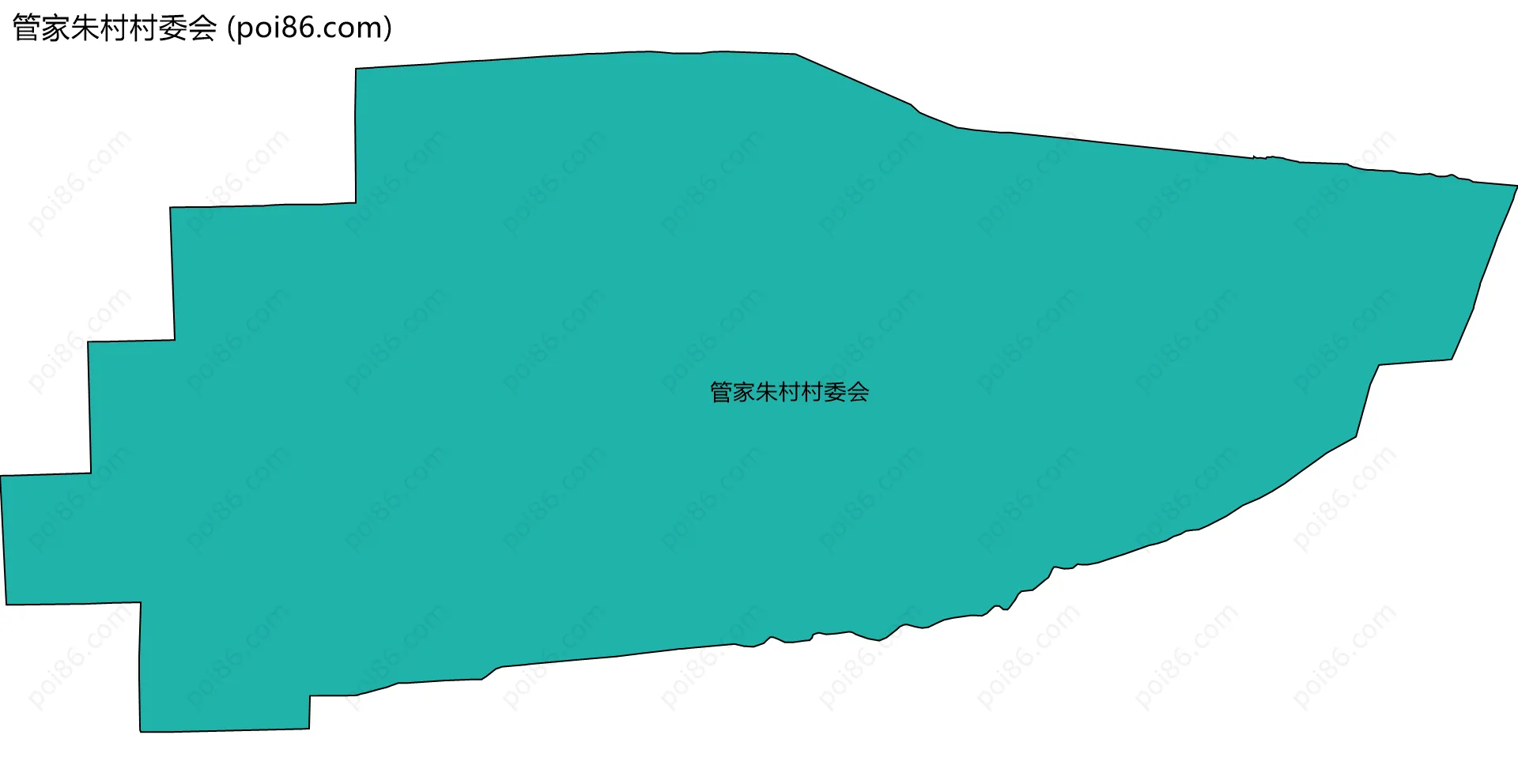 管家朱村村委会边界地图