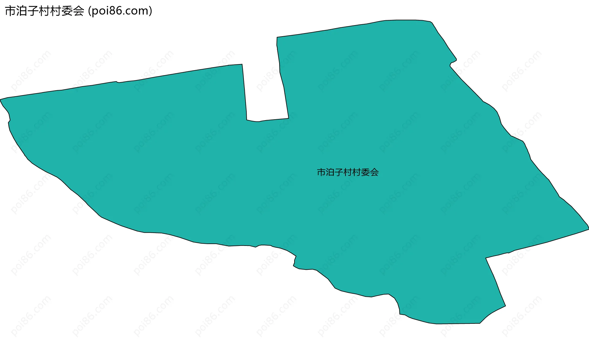 市泊子村村委会边界地图