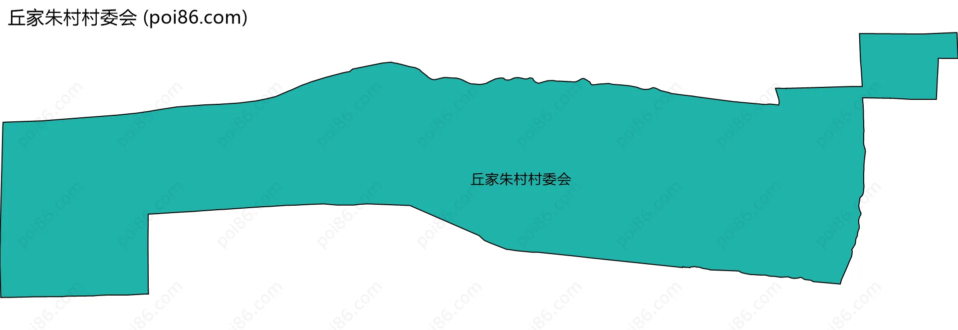 丘家朱村村委会边界地图