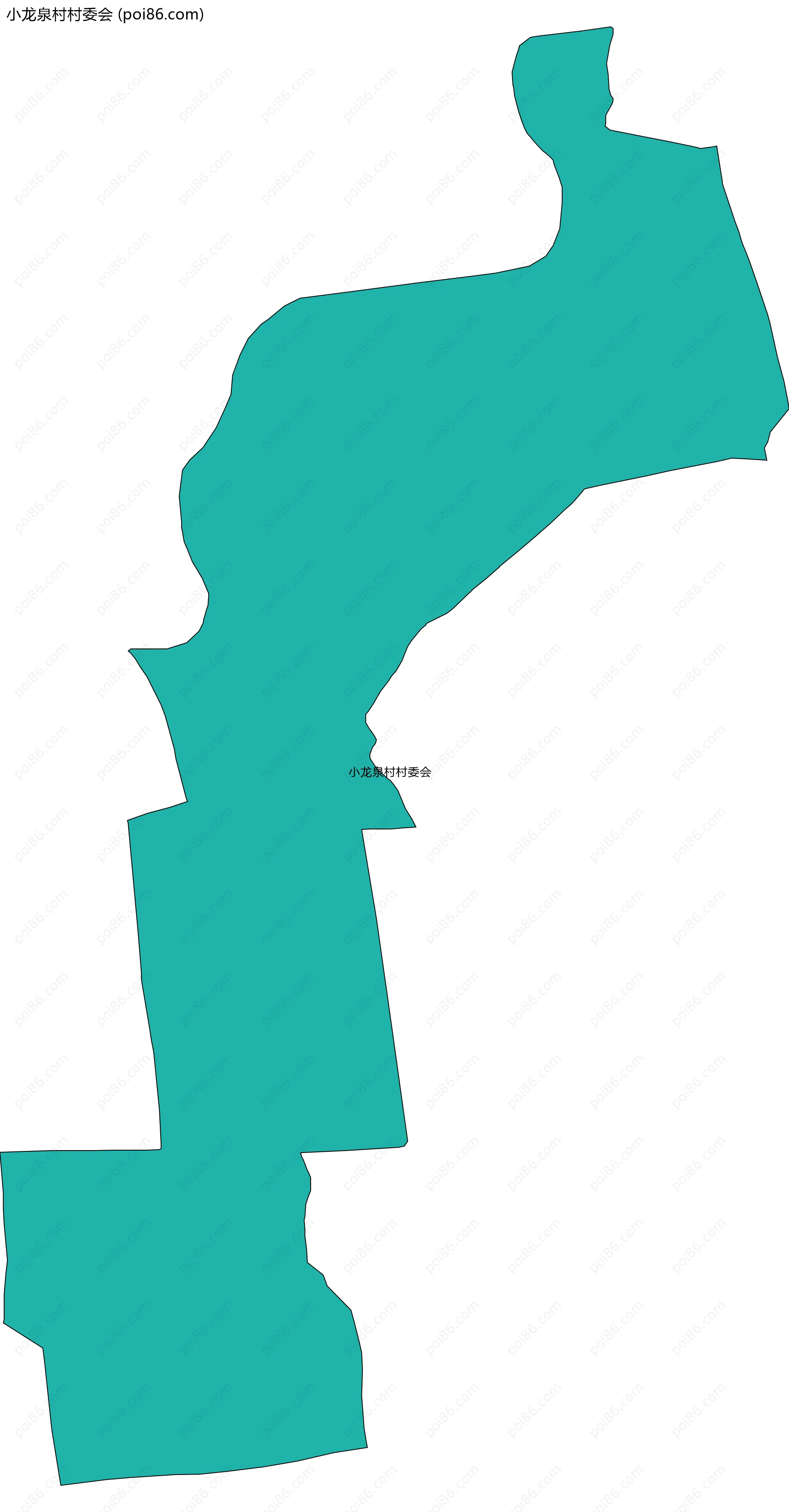 小龙泉村村委会边界地图