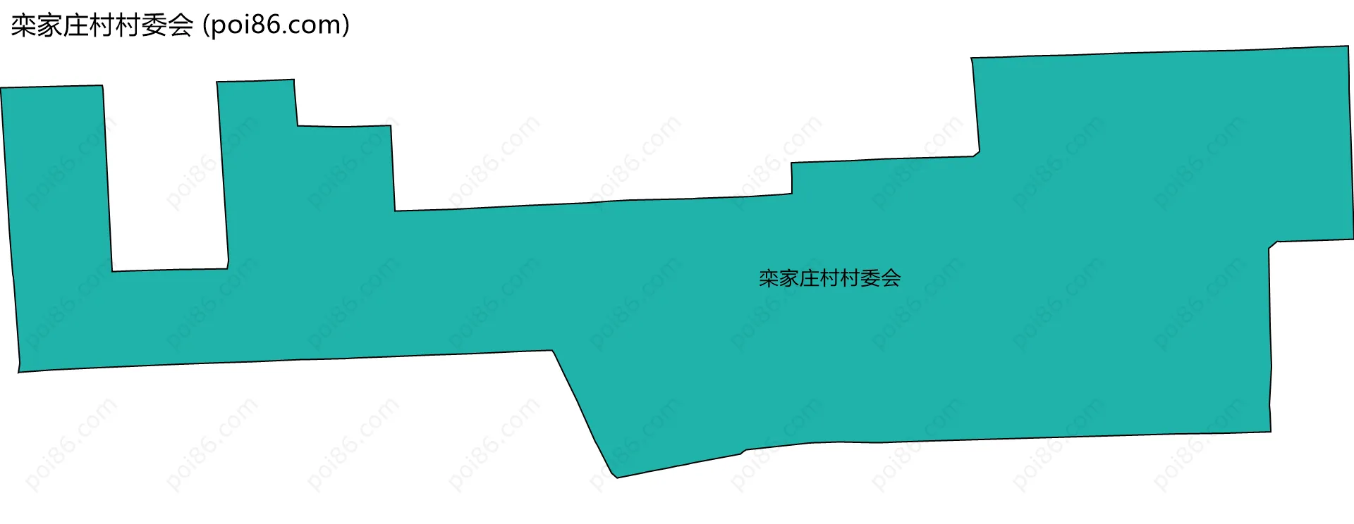 栾家庄村村委会边界地图