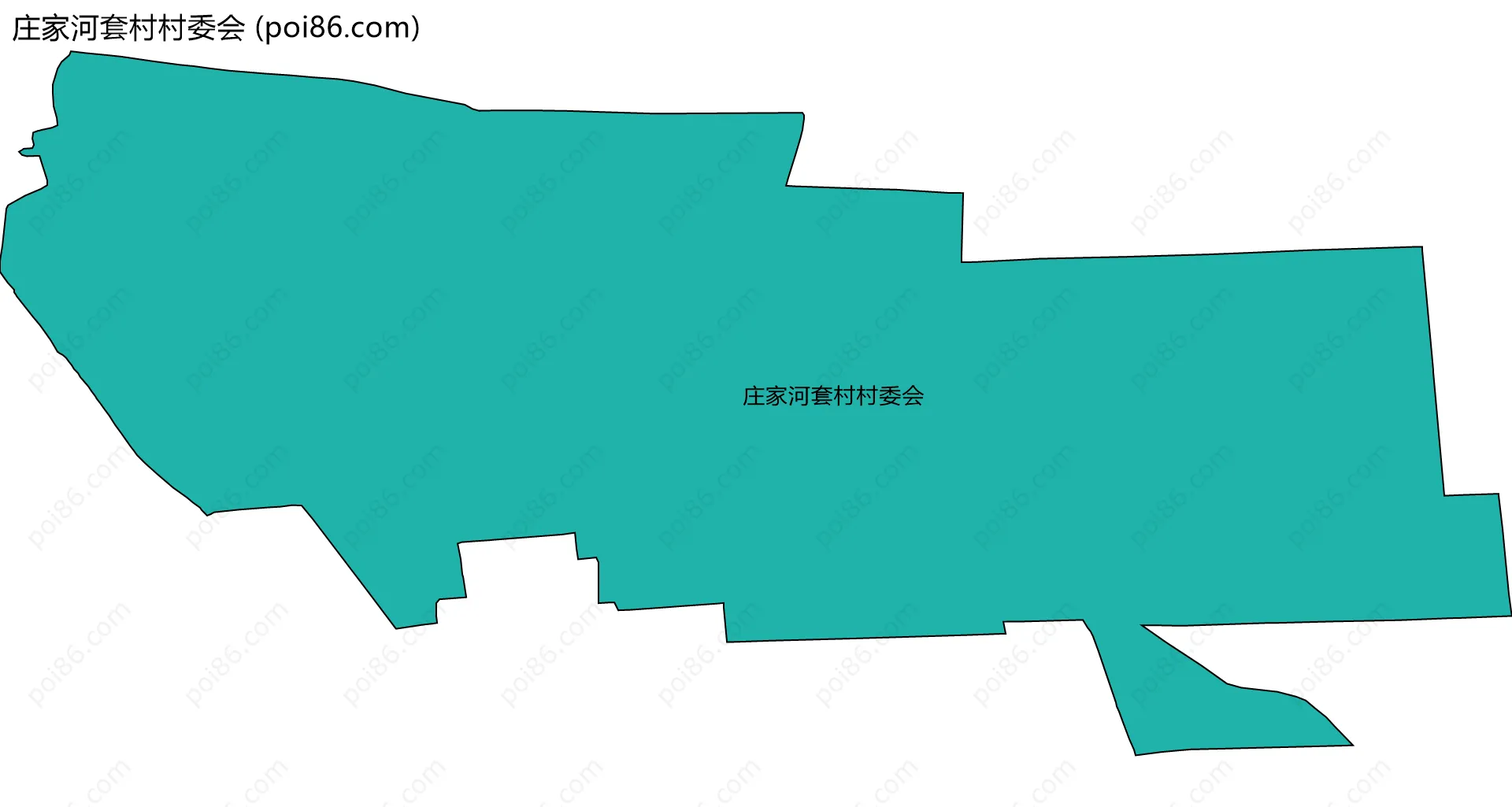 庄家河套村村委会边界地图