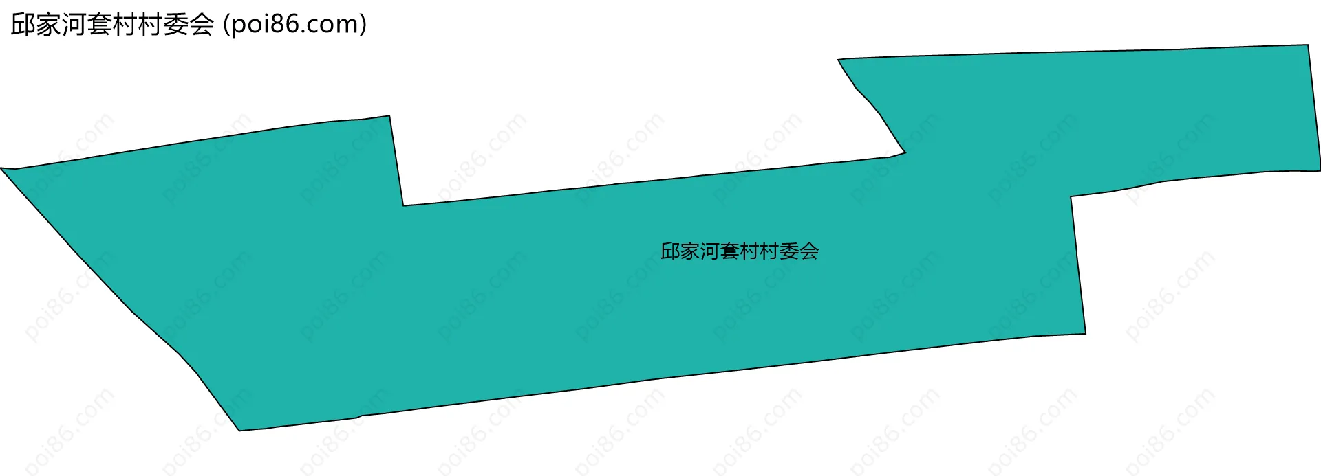 邱家河套村村委会边界地图