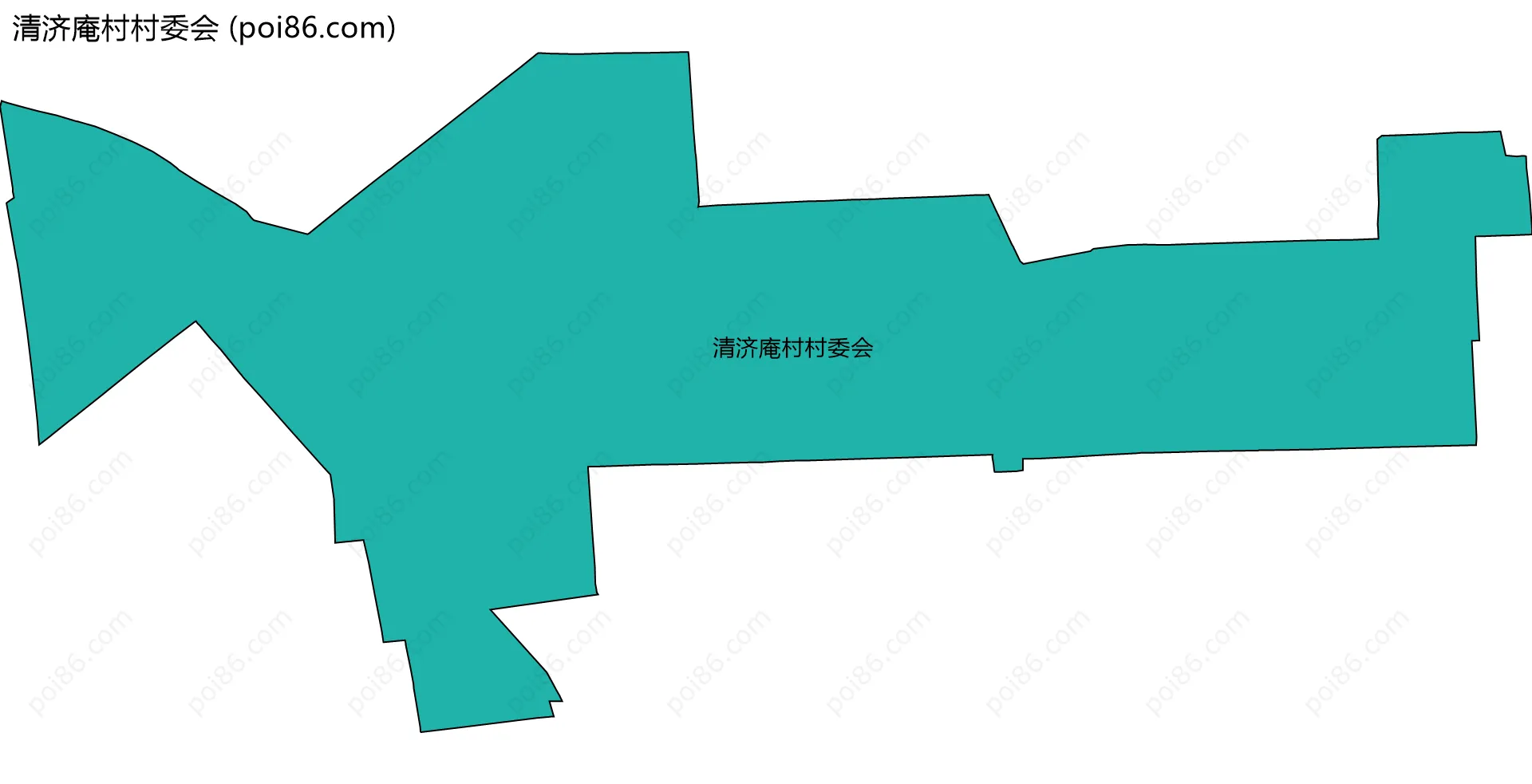 清济庵村村委会边界地图