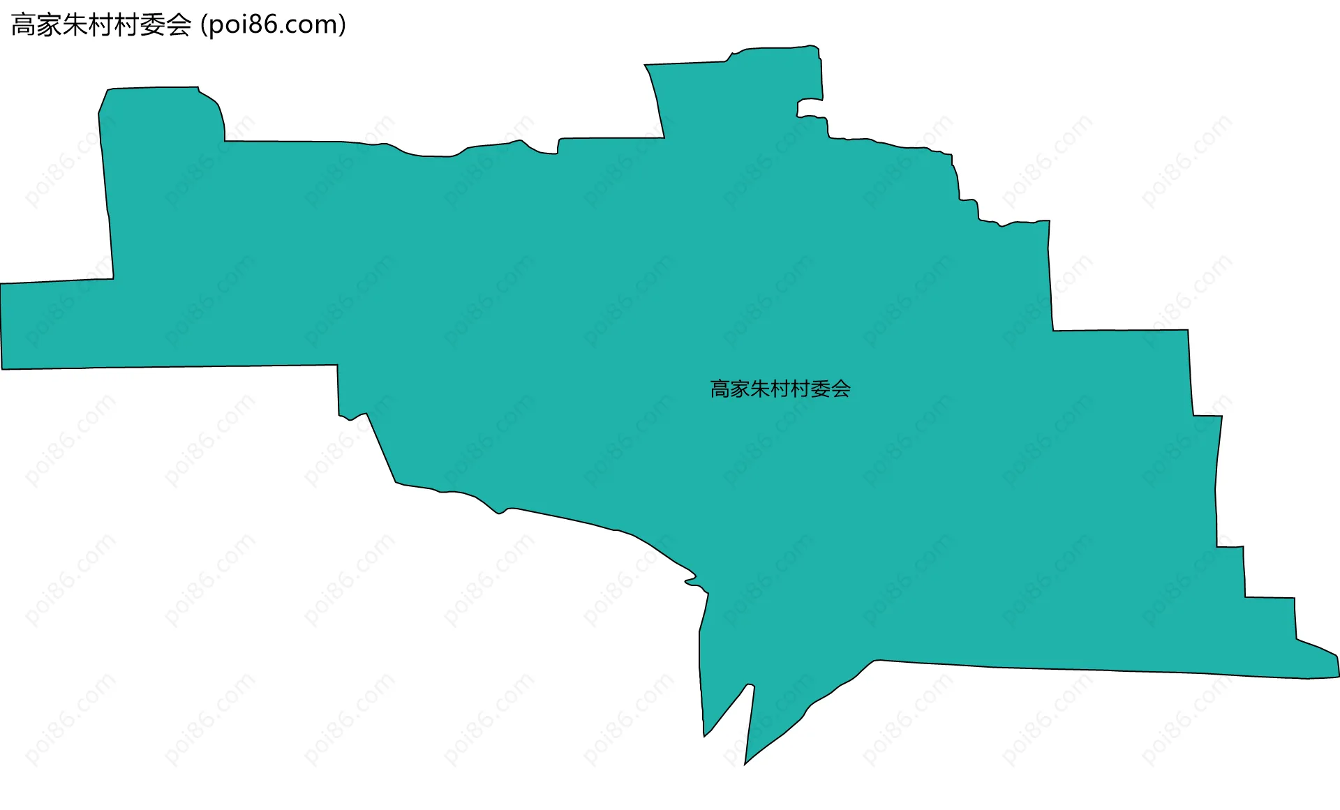 高家朱村村委会边界地图