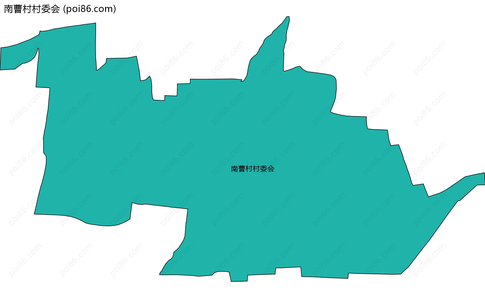 南曹村村委会边界地图