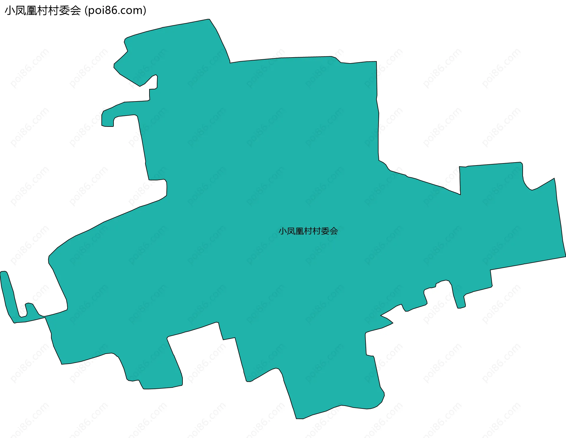 小凤凰村村委会边界地图