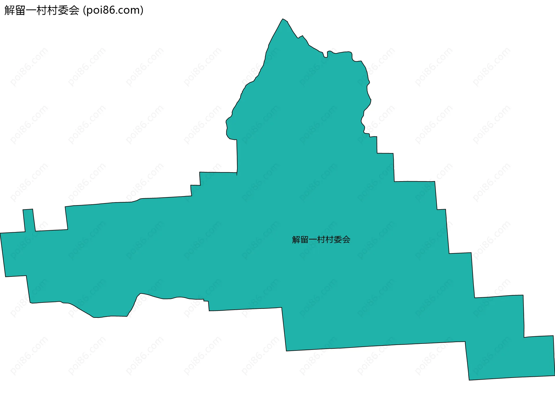 解留一村村委会边界地图