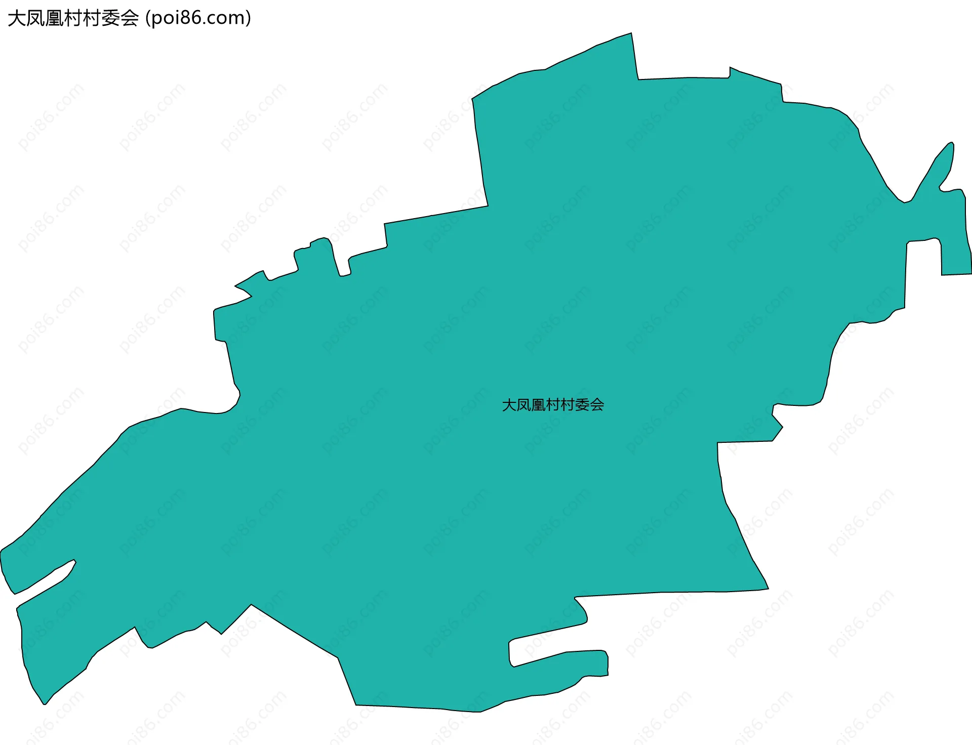 大凤凰村村委会边界地图