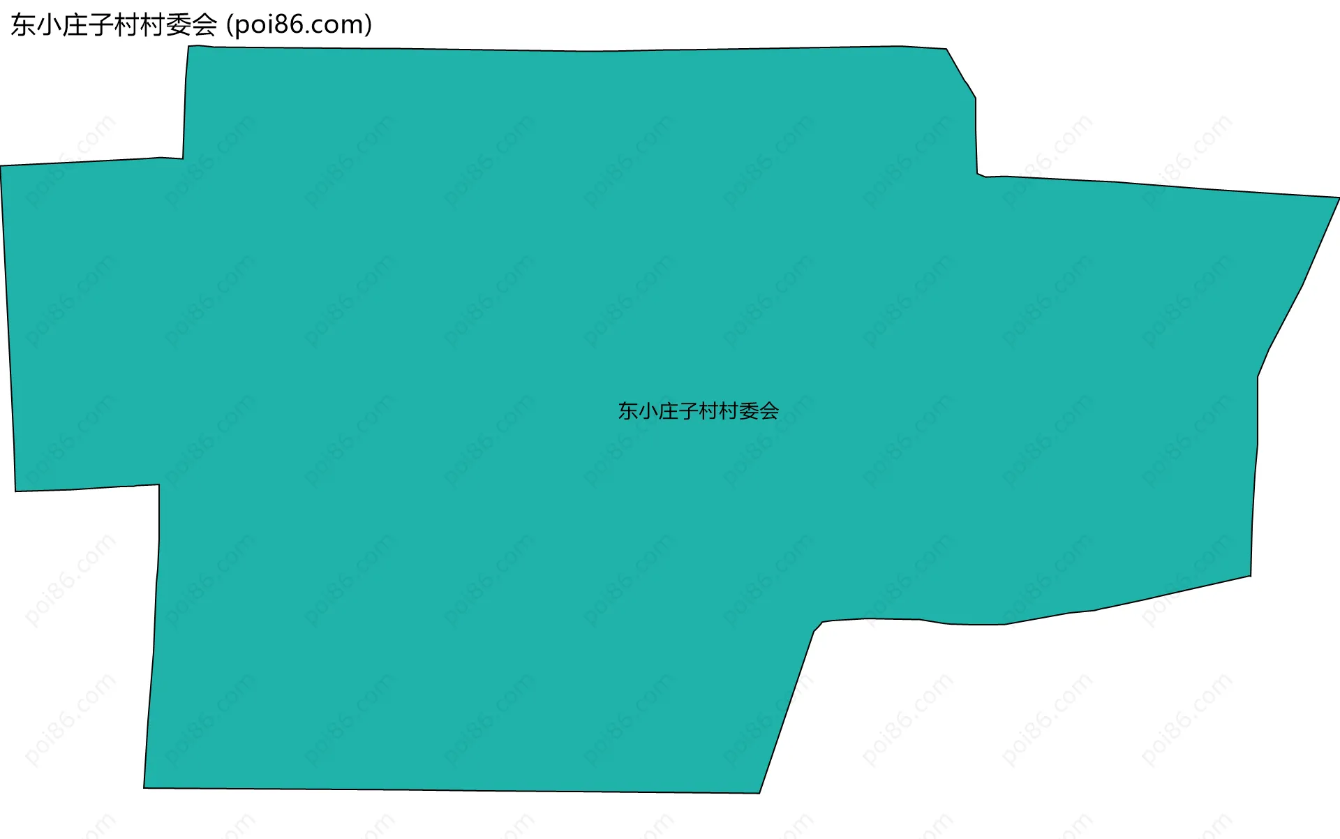 东小庄子村村委会边界地图