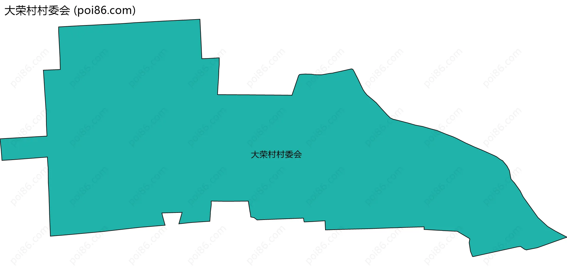 大荣村村委会边界地图