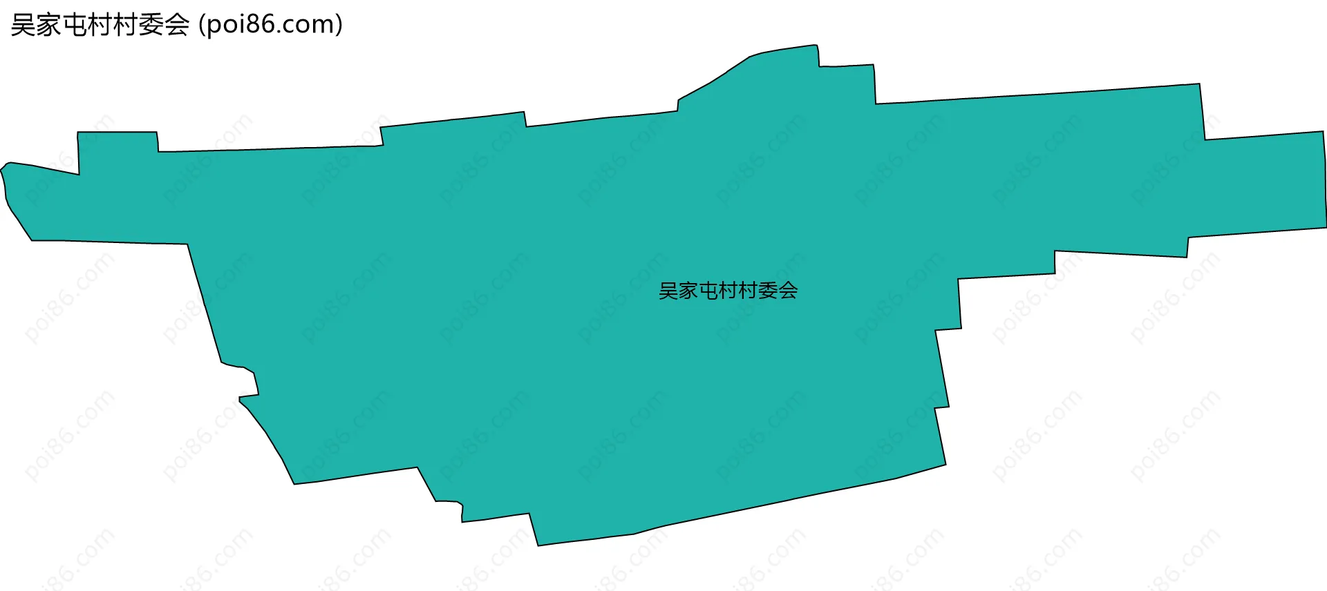 吴家屯村村委会边界地图
