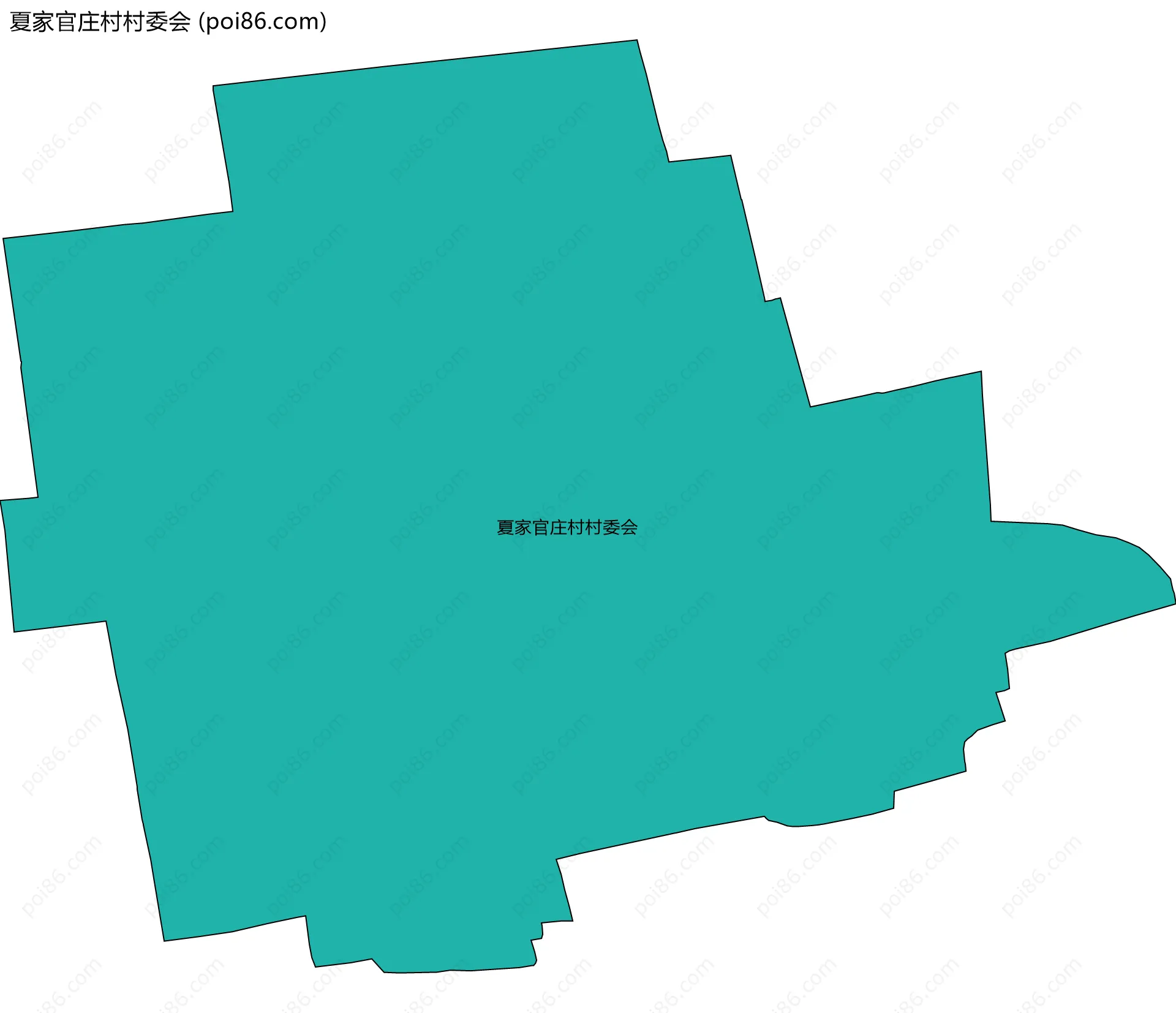 夏家官庄村村委会边界地图