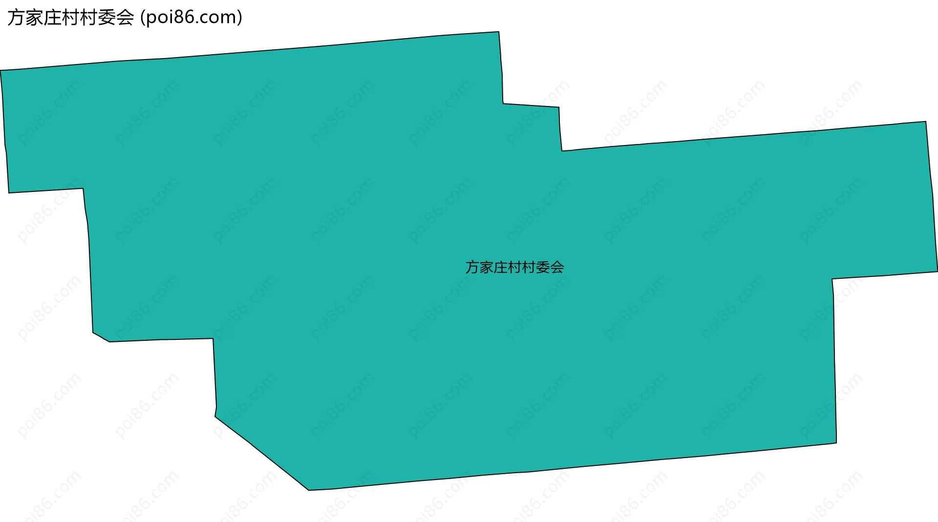 方家庄村村委会边界地图