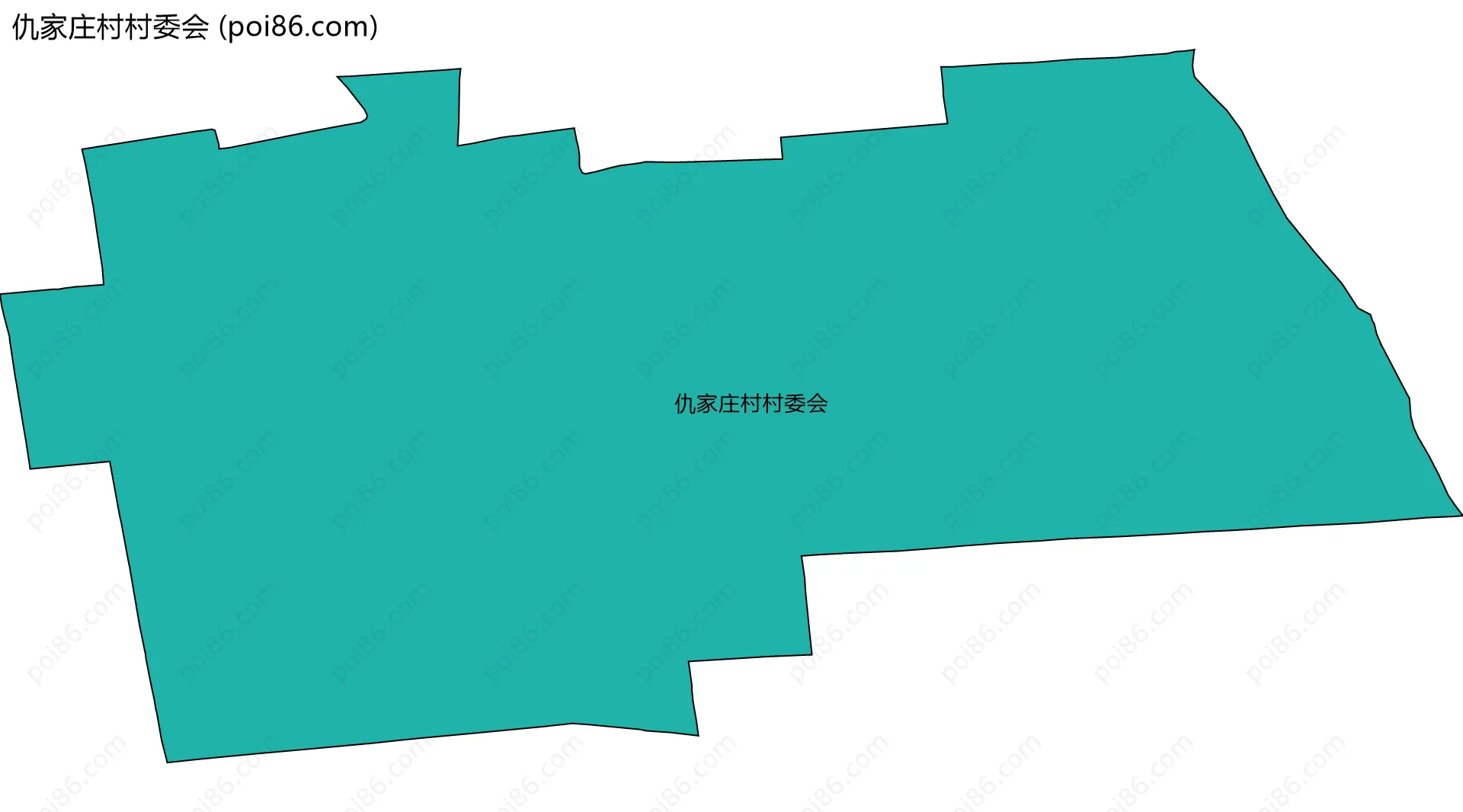 仇家庄村村委会边界地图