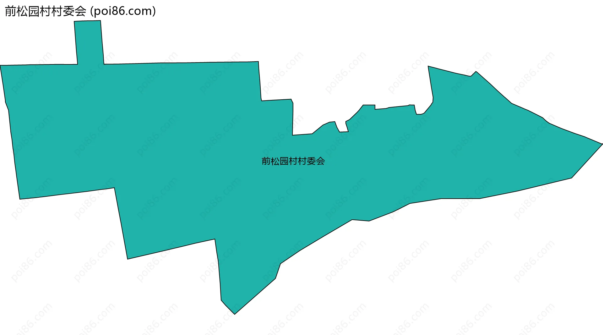前松园村村委会边界地图
