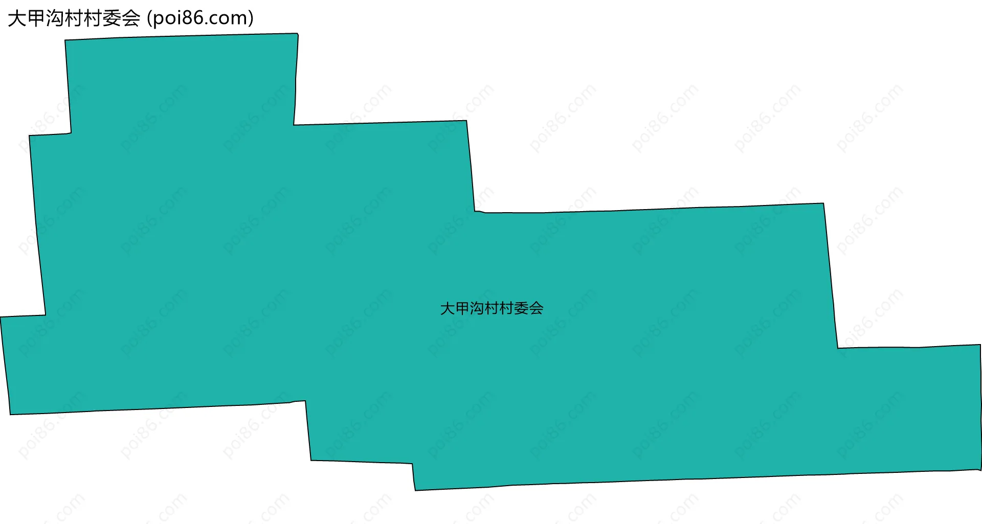 大甲沟村村委会边界地图