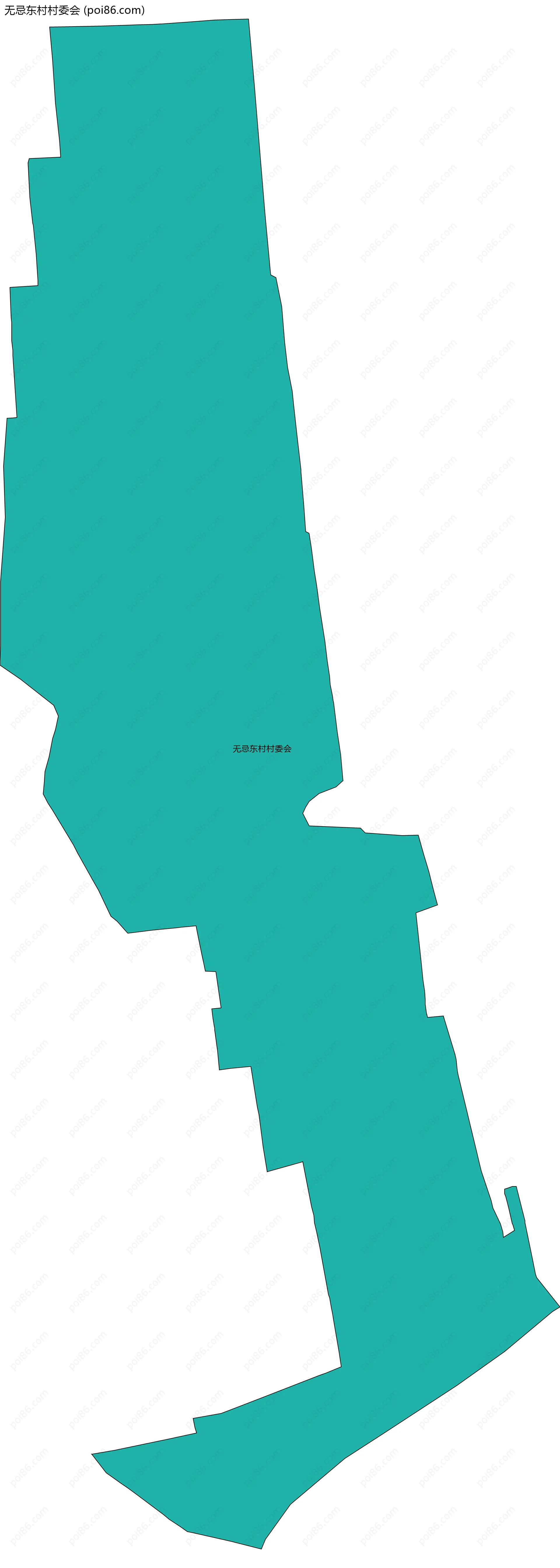 无忌东村村委会边界地图