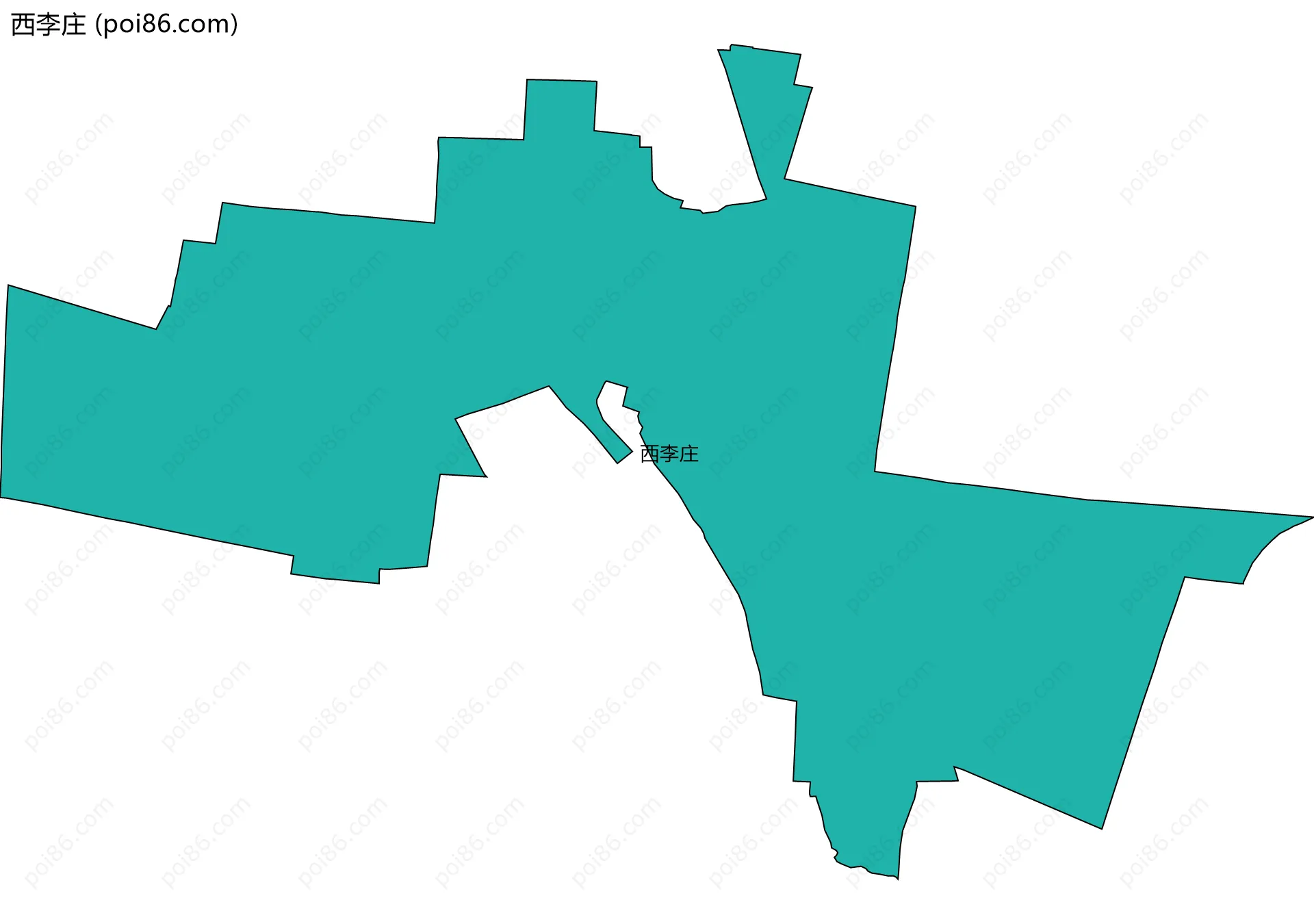 西李庄边界地图