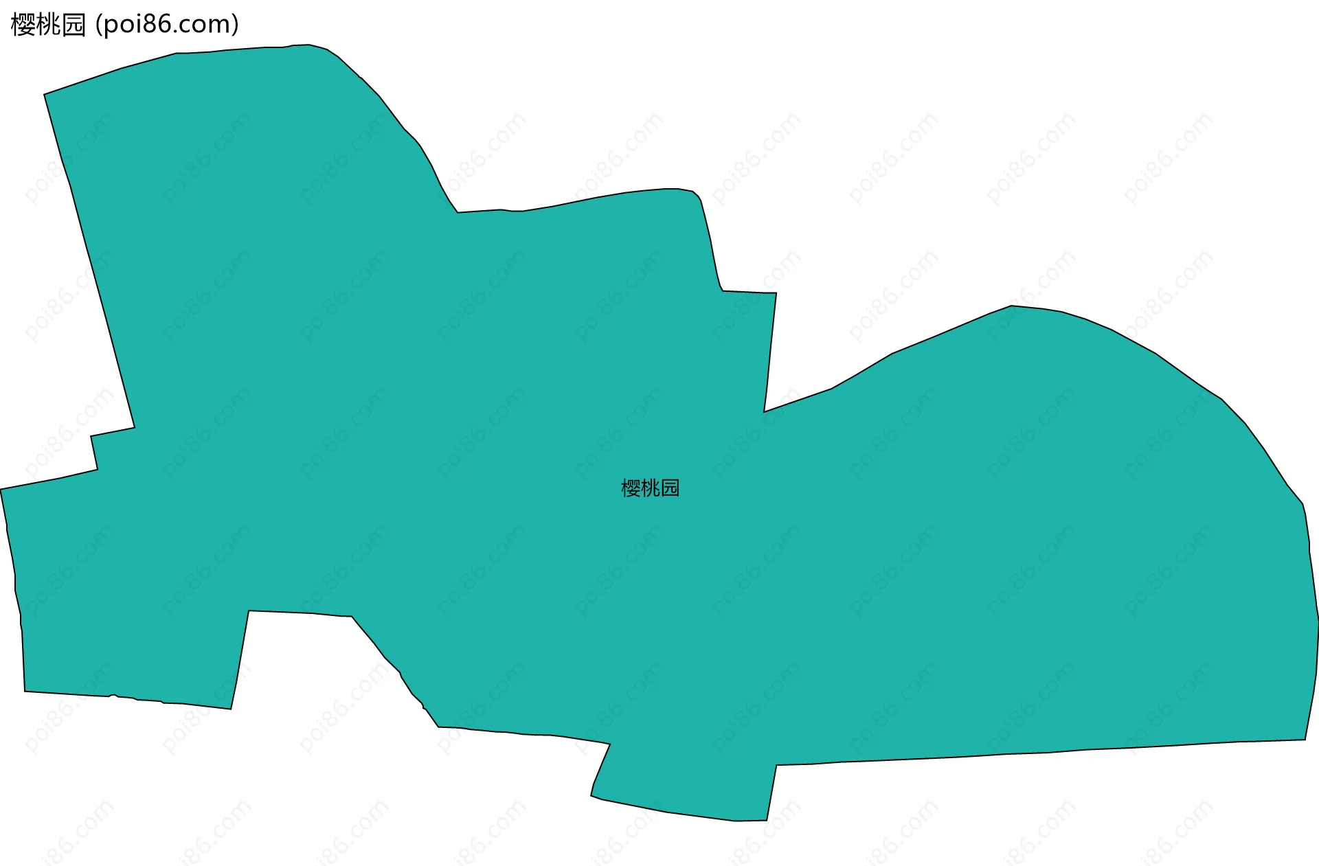 樱桃园边界地图