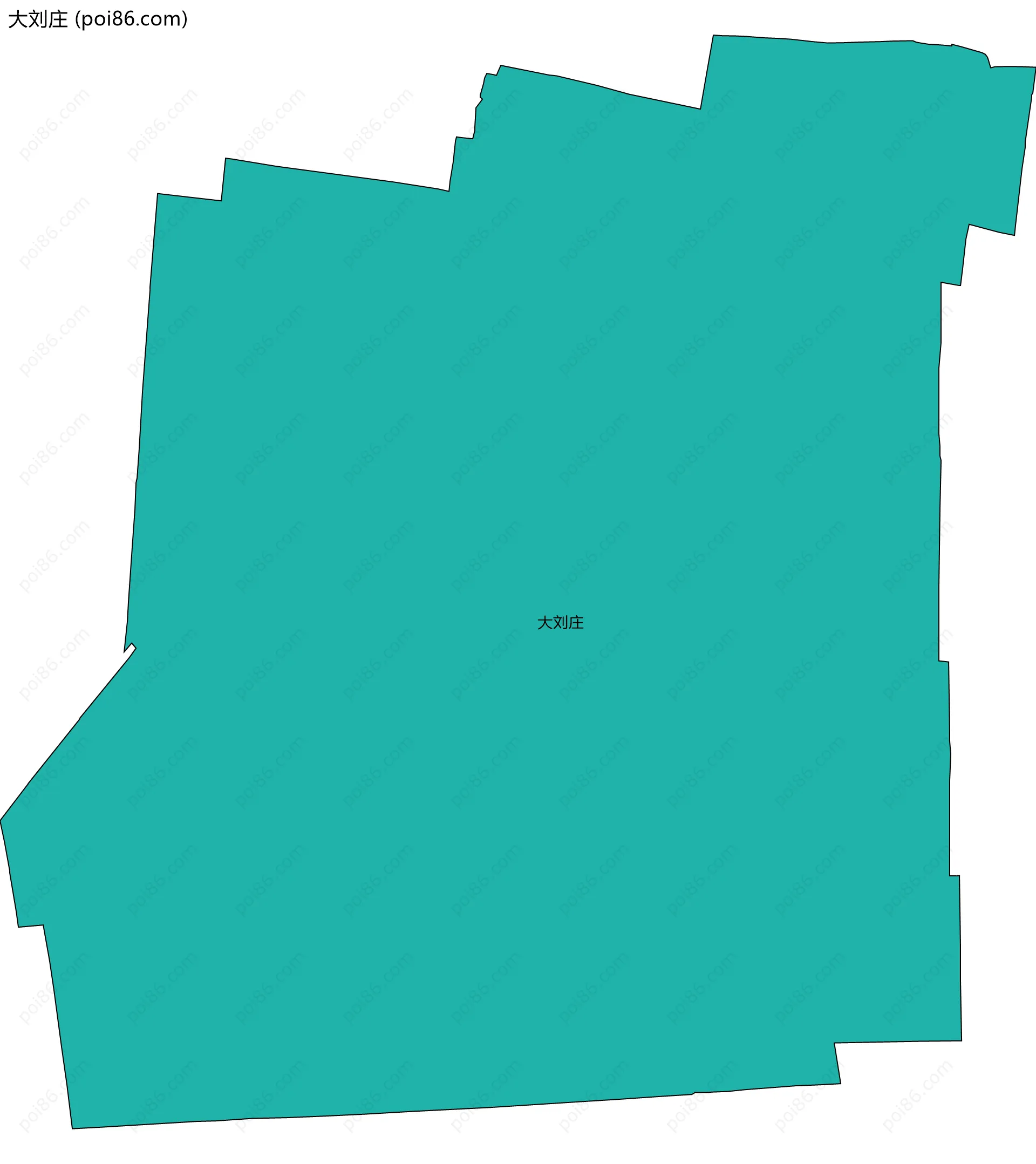 大刘庄边界地图