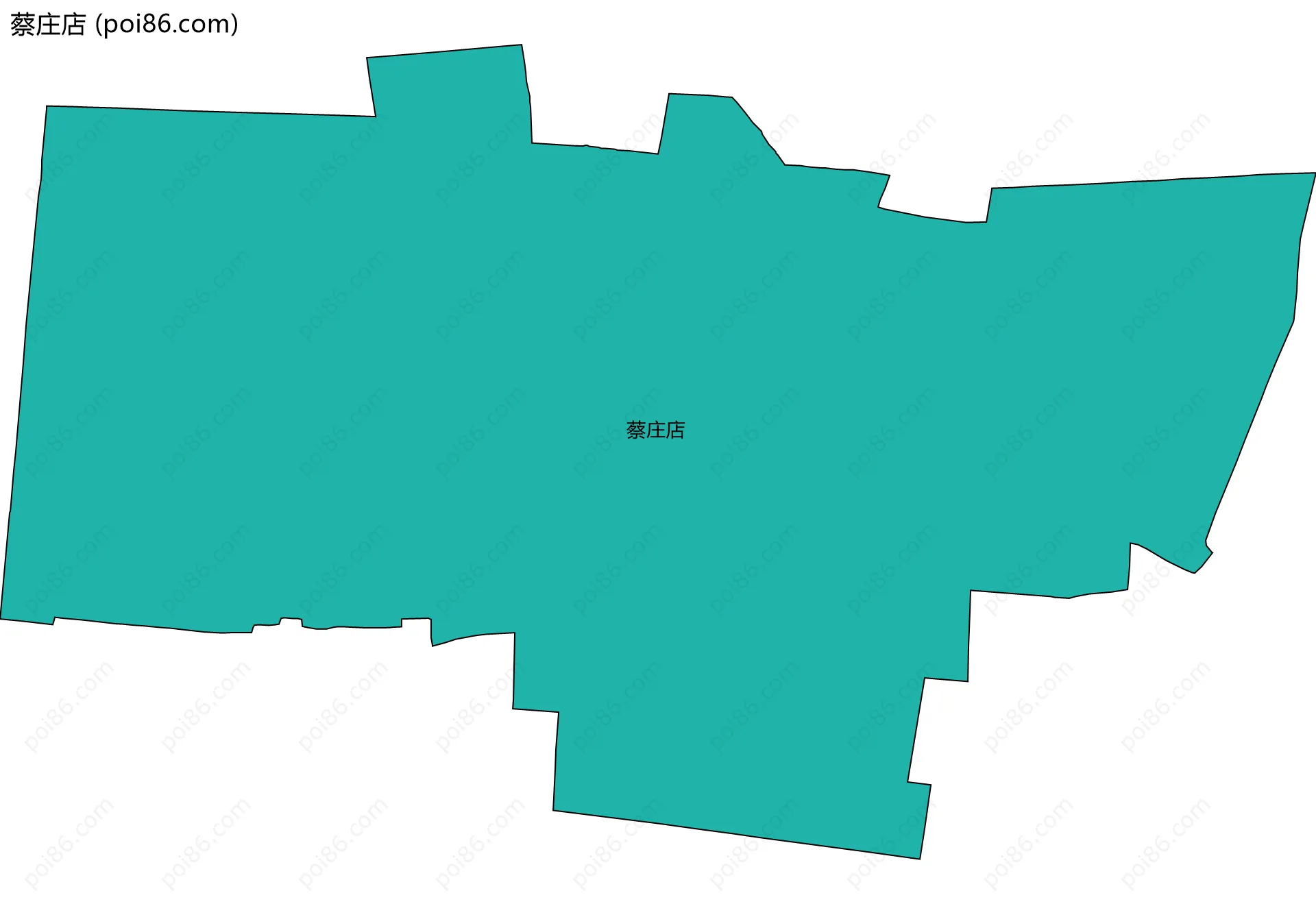 蔡庄店边界地图