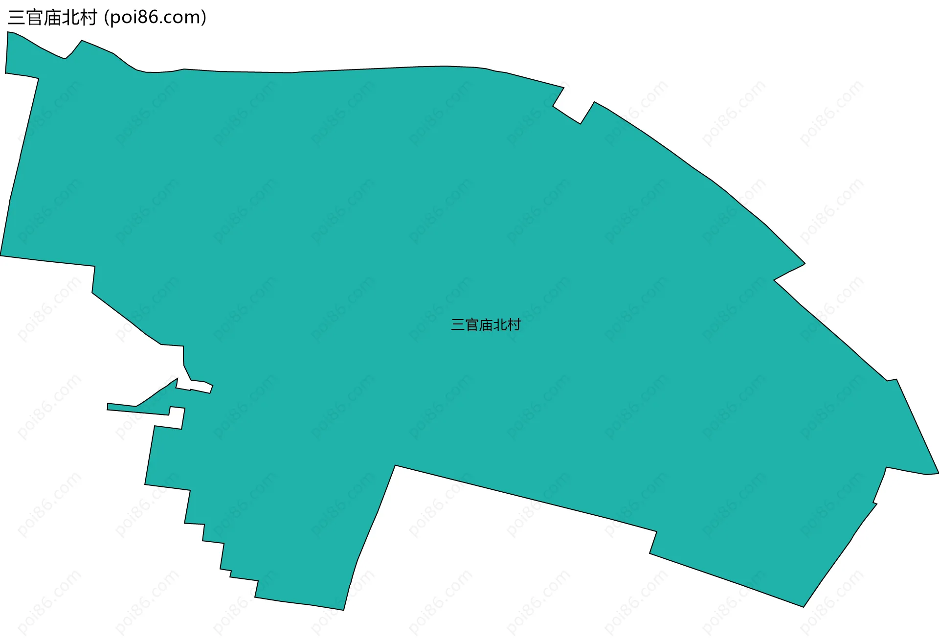 三官庙北村边界地图