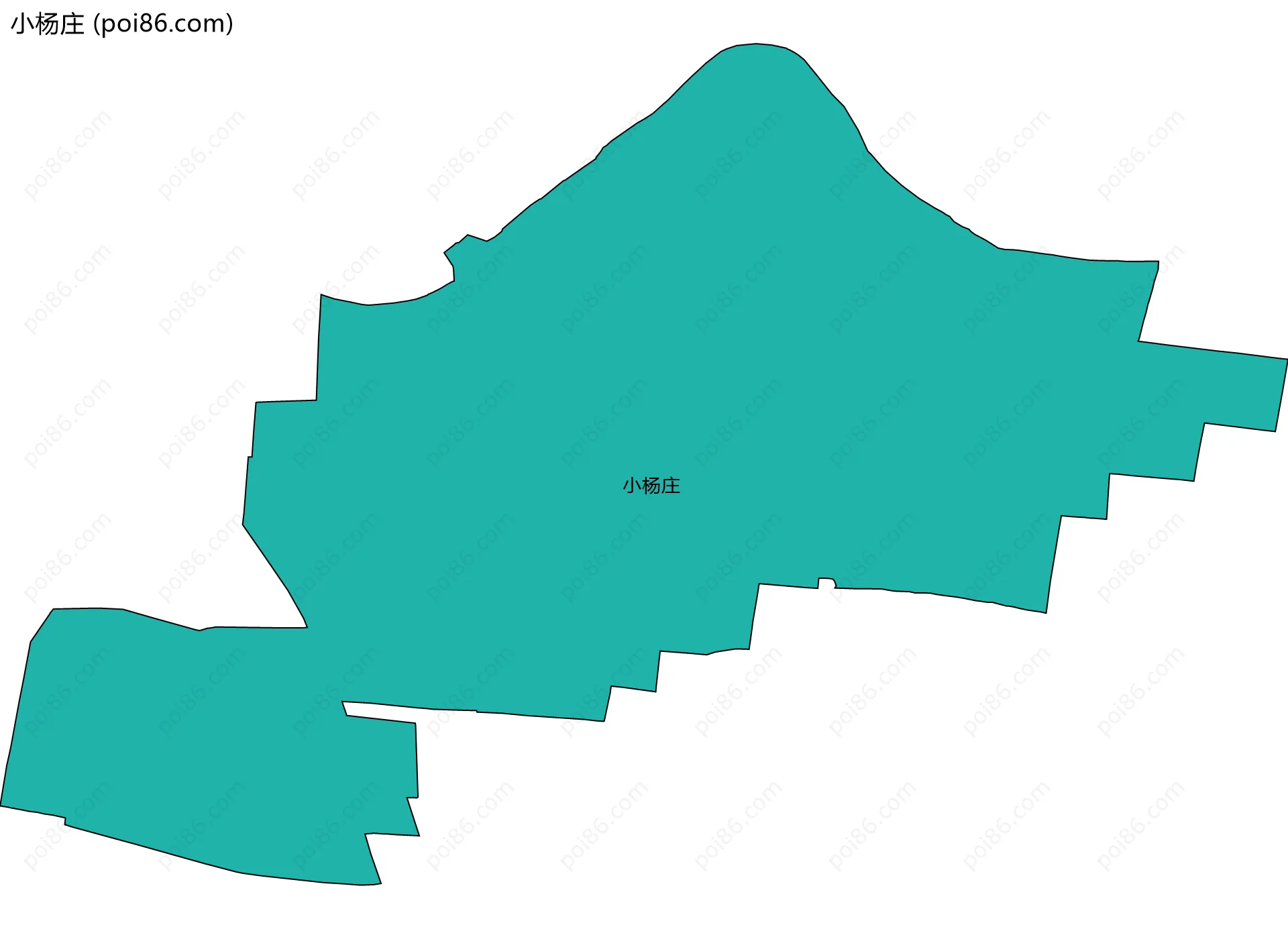 小杨庄边界地图