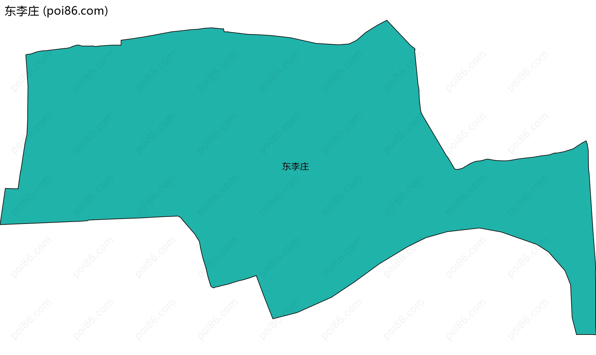 东李庄边界地图