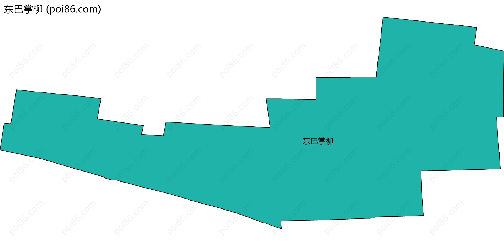 东巴掌柳边界地图