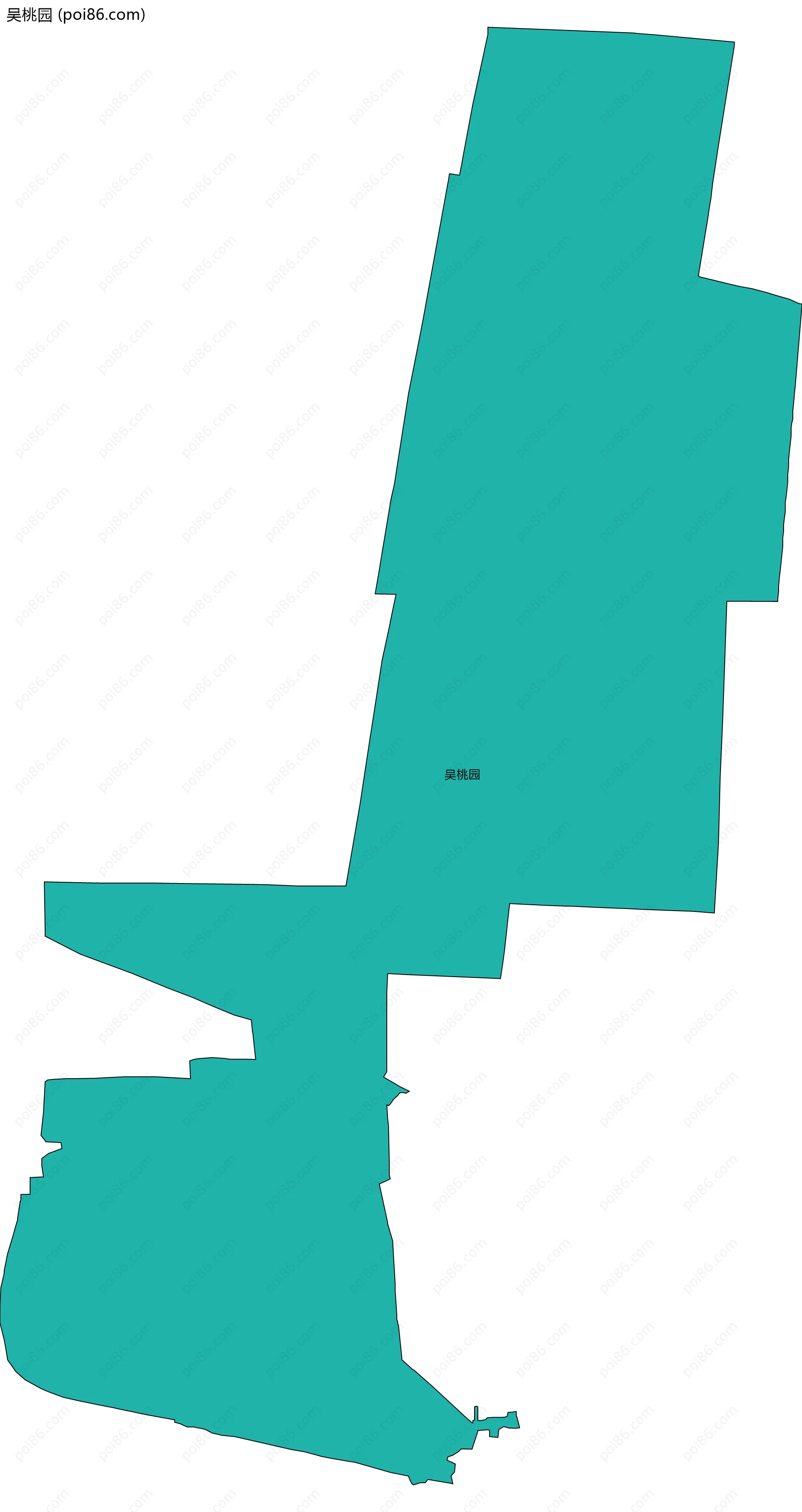 吴桃园边界地图